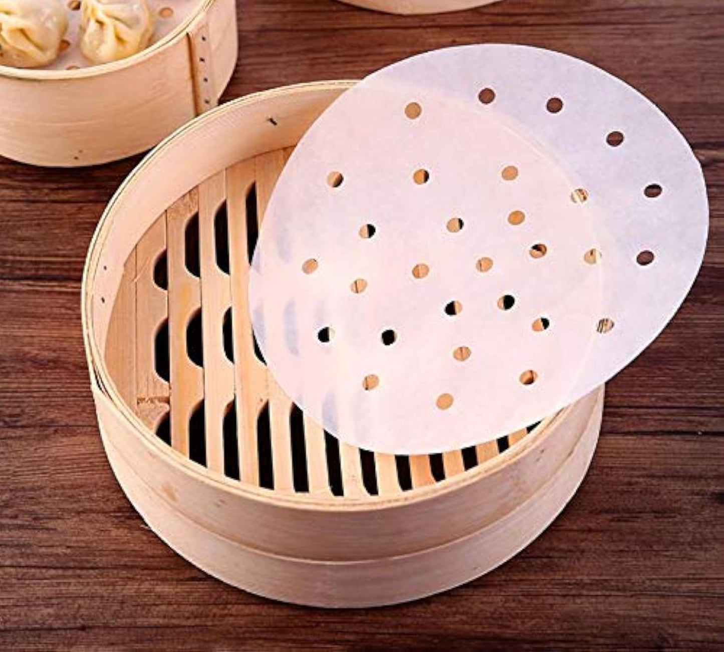 Premium Non-Stick Steamer Liners - 100pcs 10in