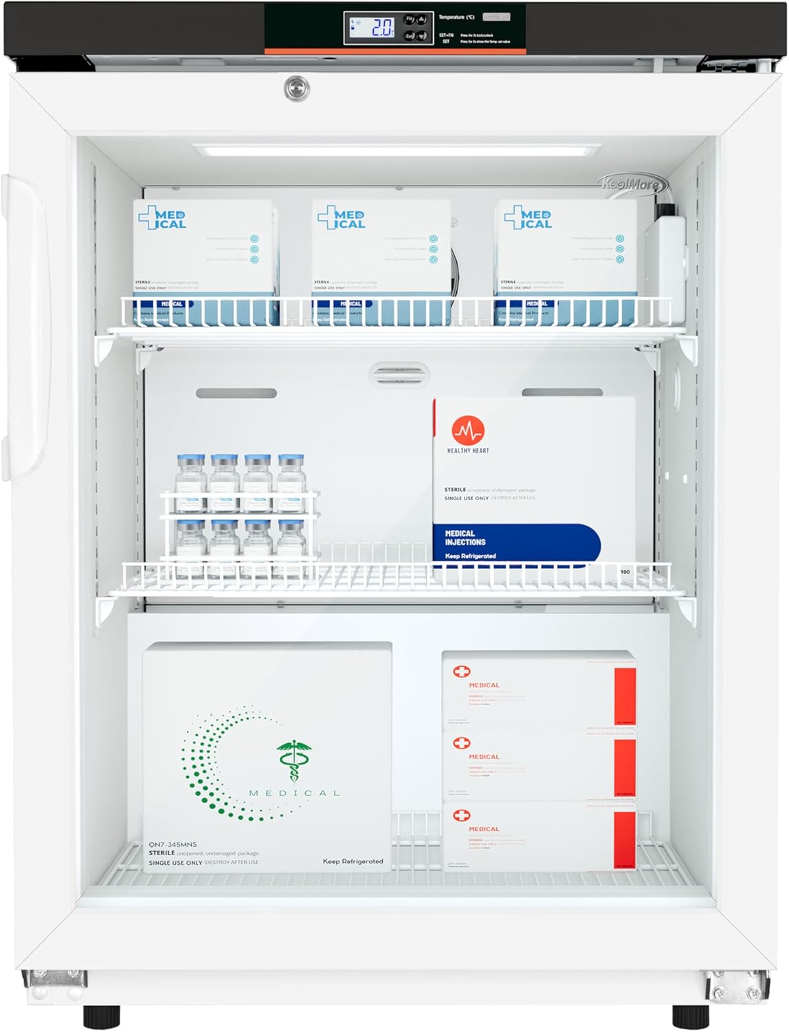 KoolMore KM-PHR-45C 4.5 cu ft Medical Pharmacy Refrigerator