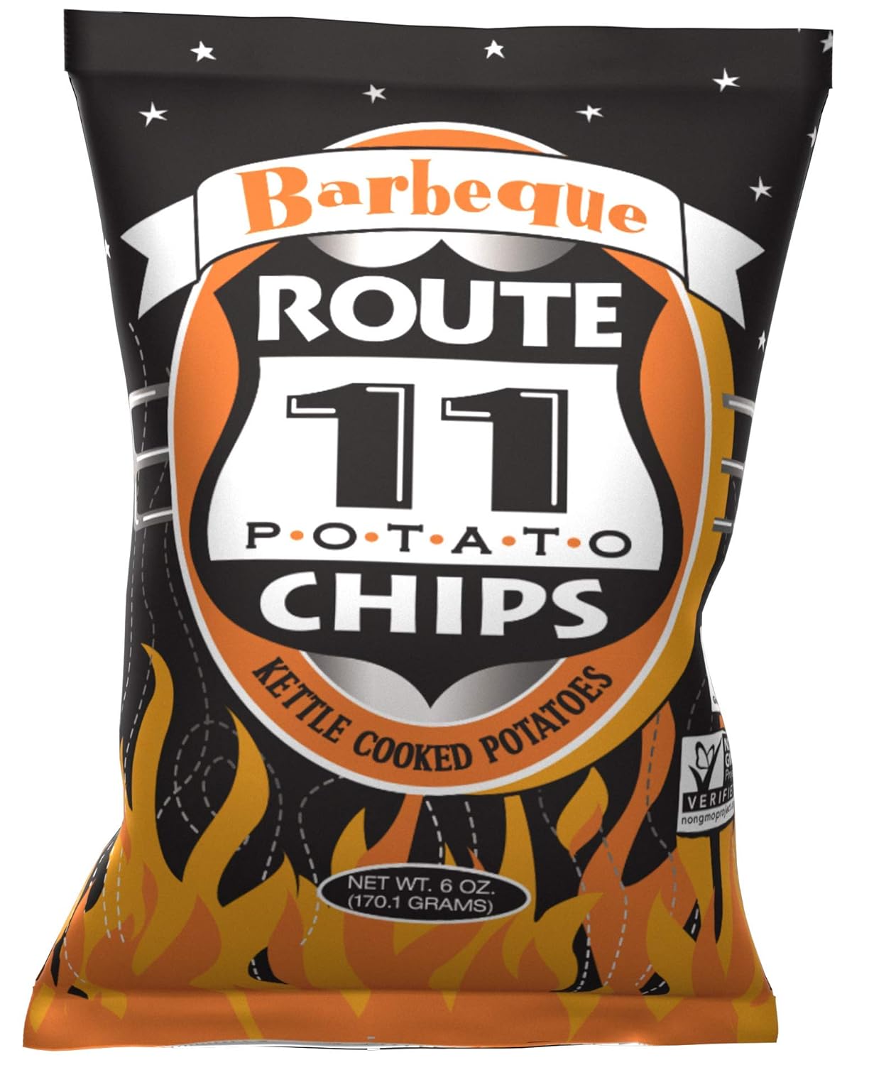Route 11 Potato Chips Barbeque Flavor 6oz Bags Case of 12