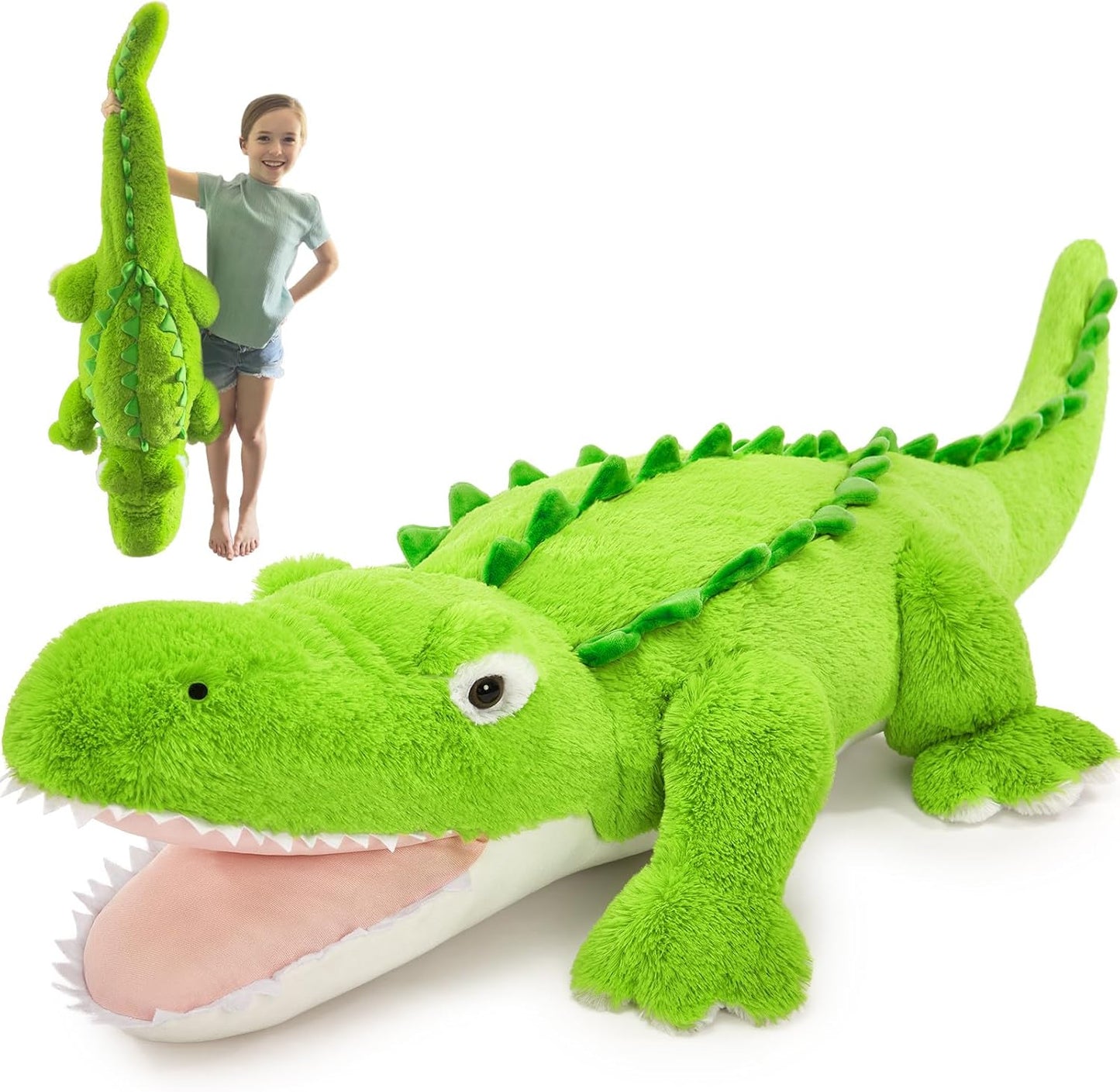 Giant Alligator Stuffed Animal 51 Inch Plush Toy for Kids