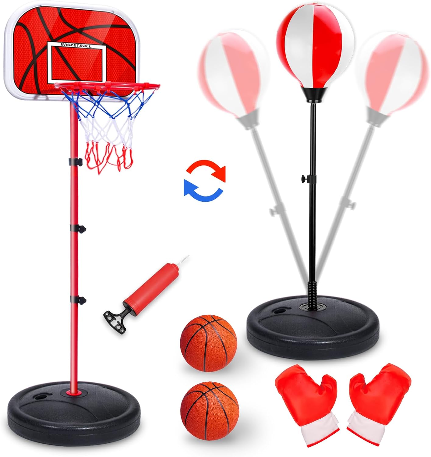 Kids 2-in-1 Basketball & Punching Bag Set - NEUBSAW