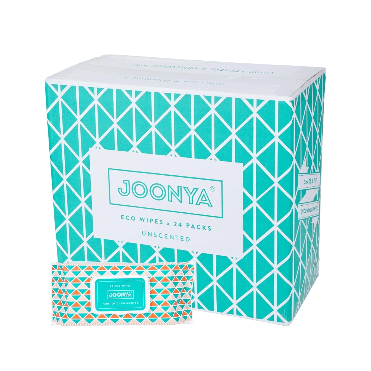 Joonya Non-Toxic Baby Wipes - Fragrance Free, Earth-Friendly - Bulk Pack