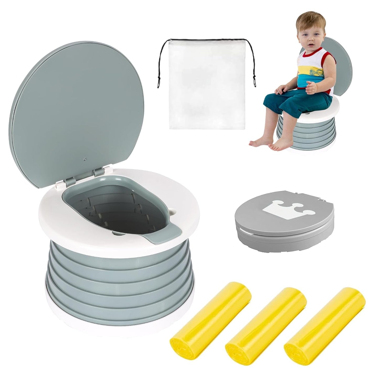 SunnySmile Foldable Potty Seat - On-the-Go Relief