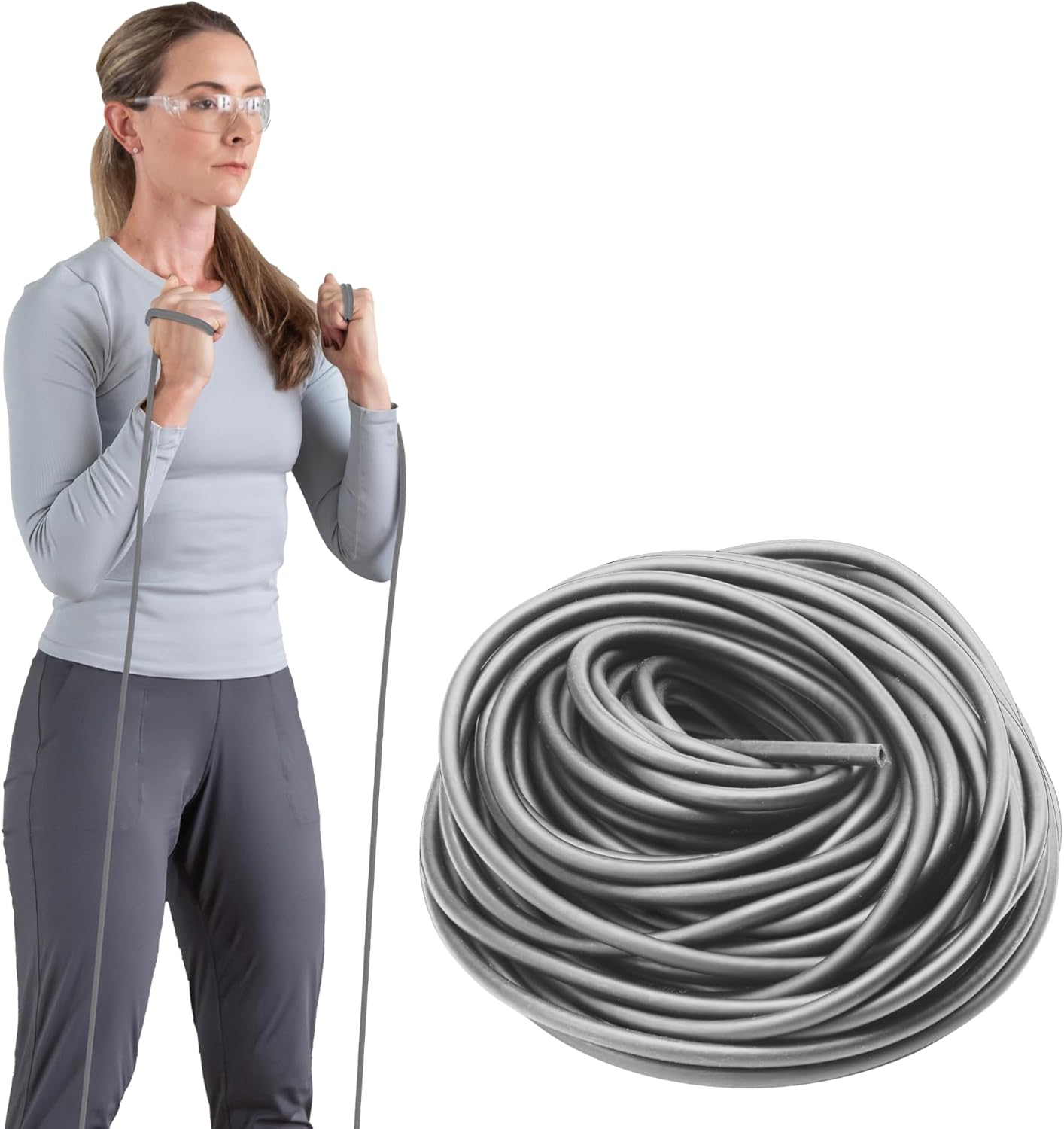 THERABAND Latex Resistance Tubing for Full-Body Workouts