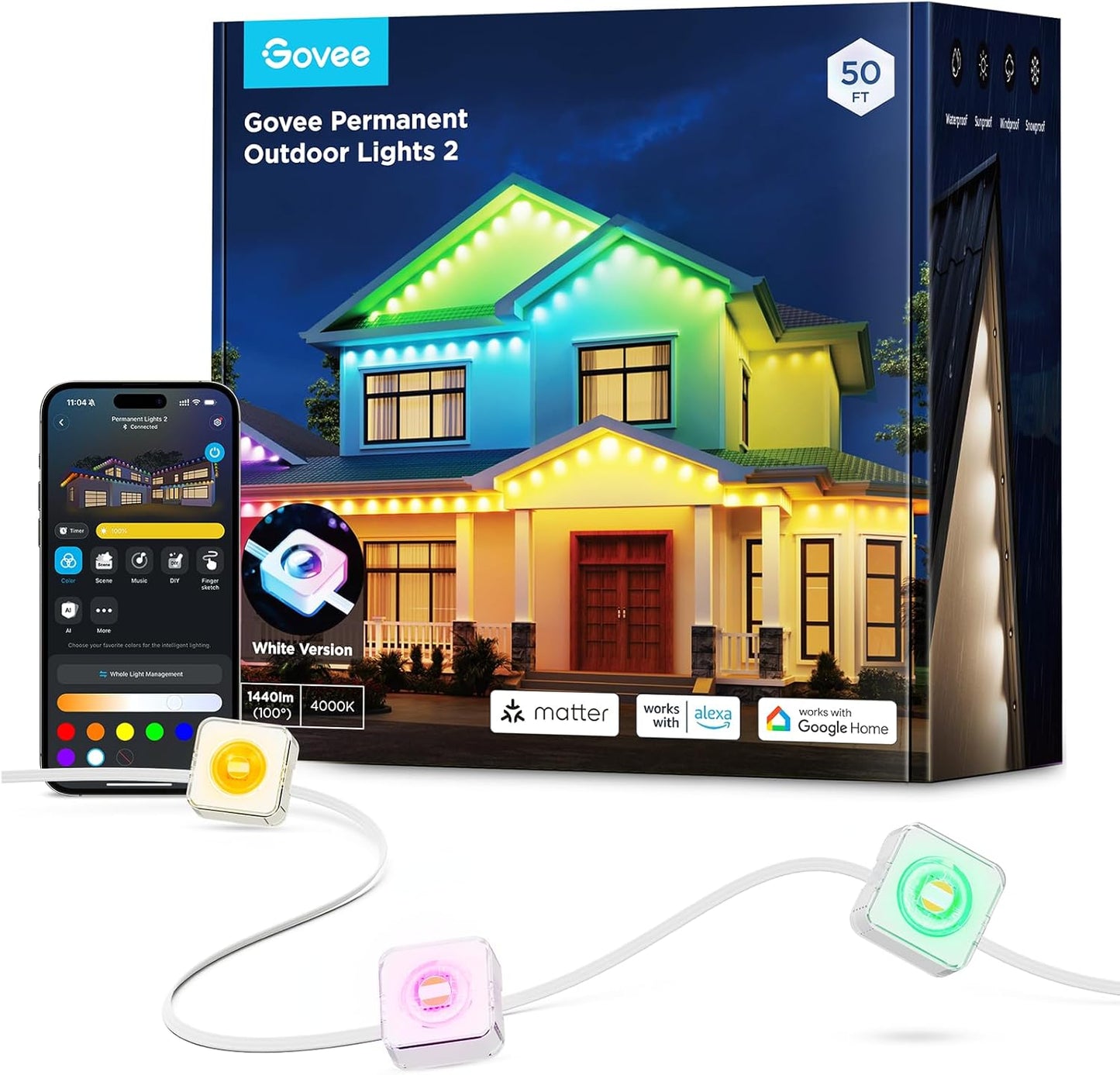 Govee Permanent Outdoor Lights 2 for Stunning Outdoor Decor