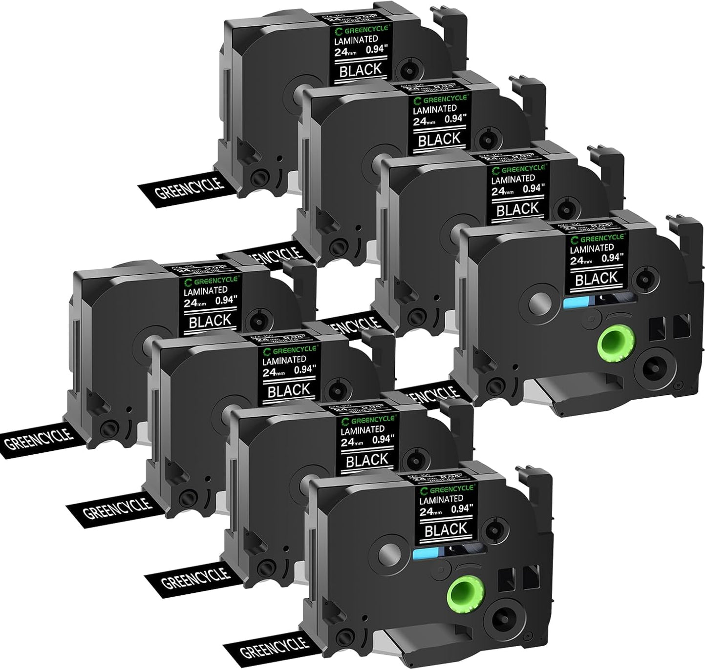 GREENCYCLE Compatible TZe355 Label Tape for Ptouch Printers