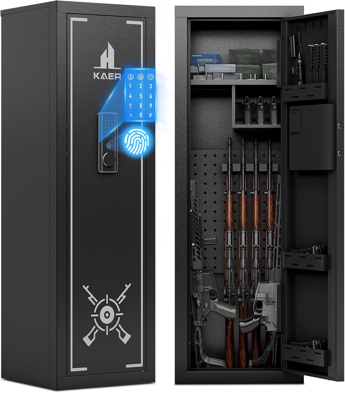 KAER Biometric Gun Safe for Rifles and Pistols - Secure Storage