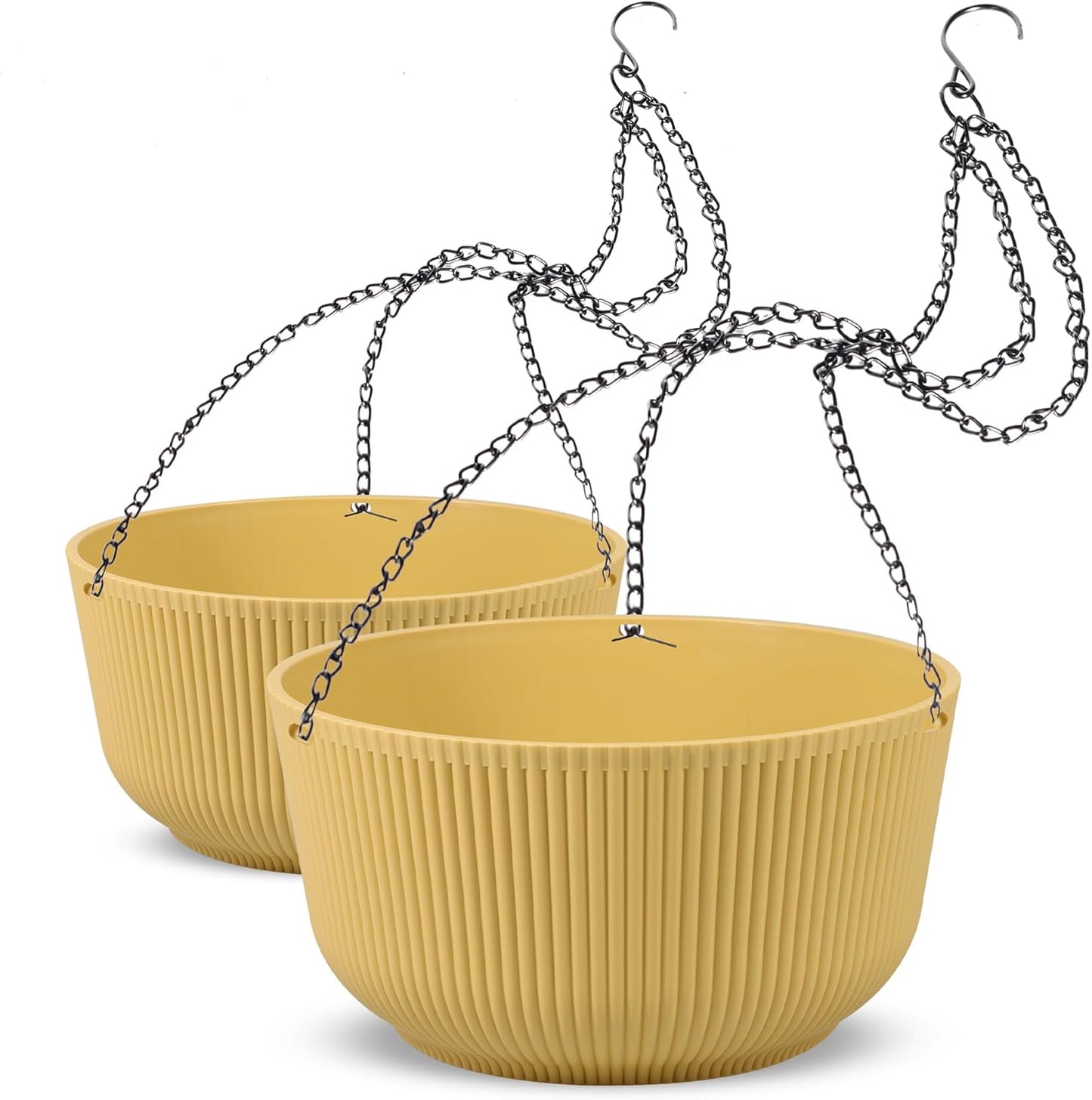 Self Watering Hanging Planters for Indoor Outdoor Use - 2 Pack