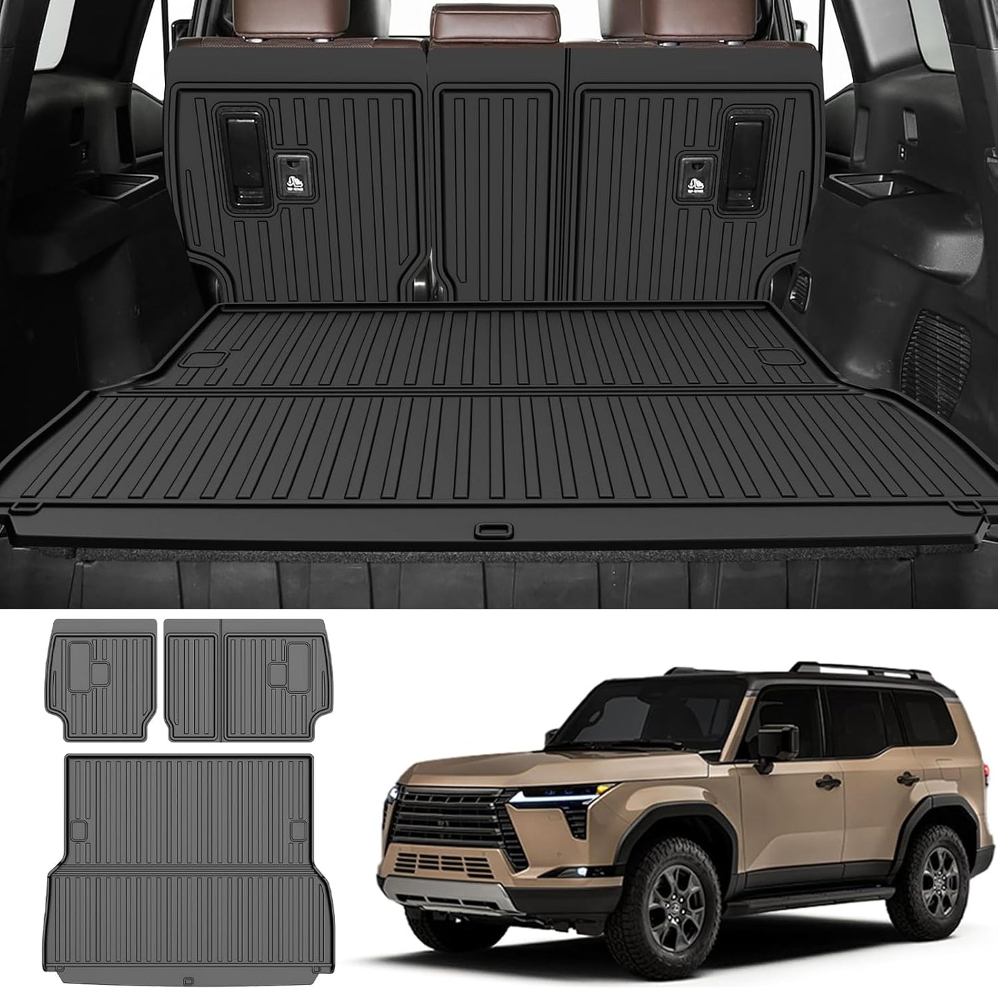 AOMSAZTO Cargo Mat for Toyota Land Cruiser 2024-2025 - TPE