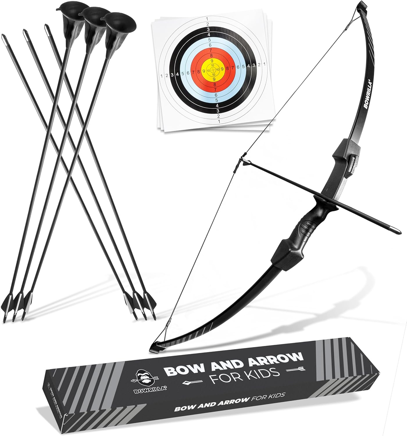 BOWRILLA Bow and Arrow Set for Kids - Perfect for Beginners