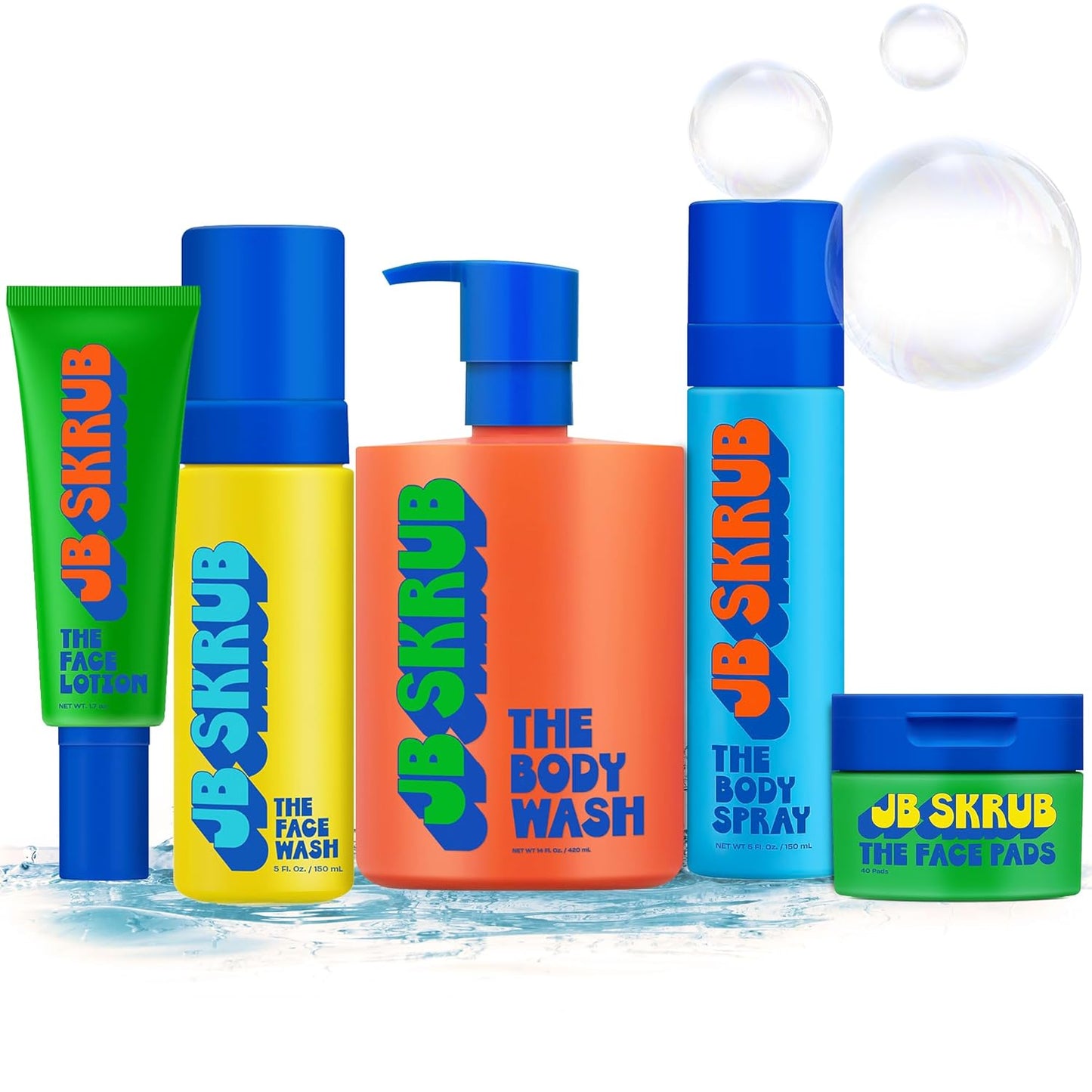 JB SKRUB Ultimate Bundle - Complete Skin Care Set for Kids