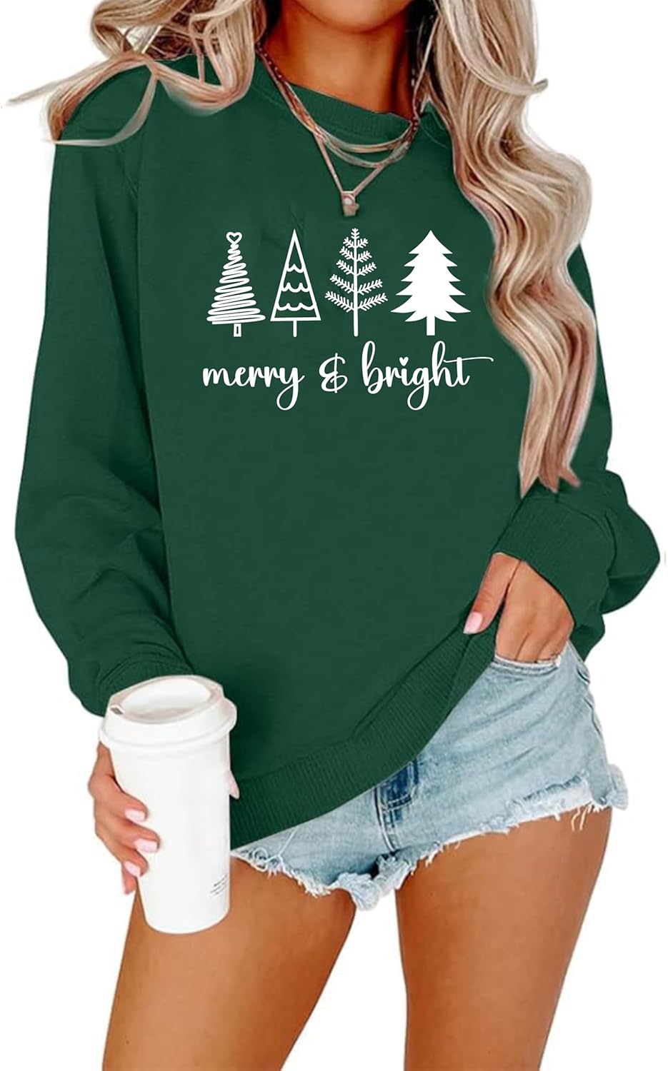 Christmas Tree Graphic Sweatshirt - Festive Holiday Style!