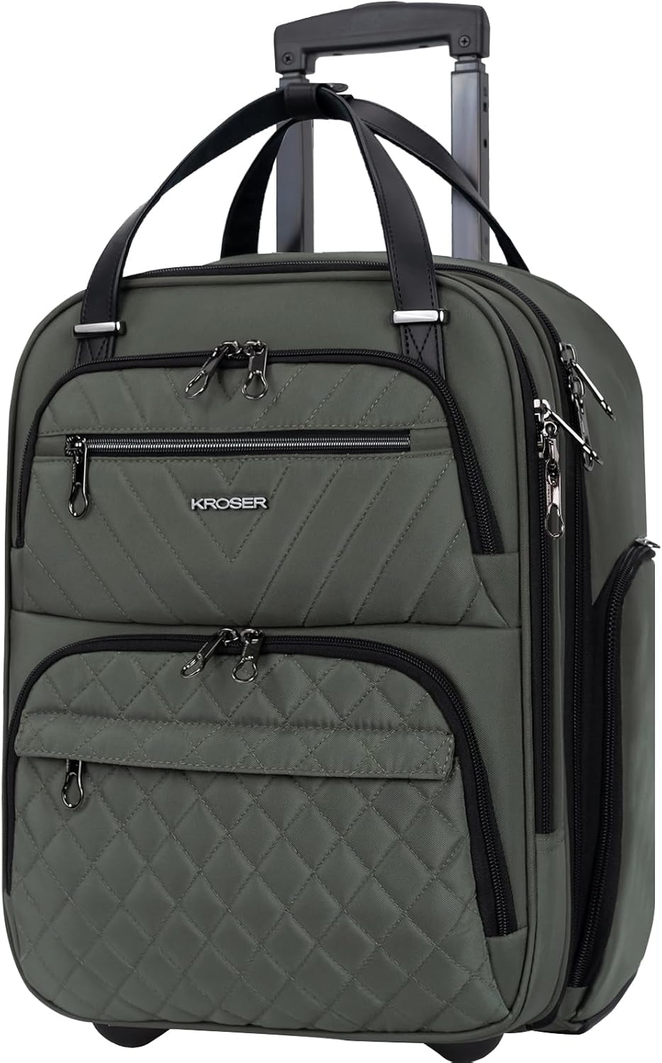 KROSER Carry On Underseat Multi-functional Overnight Suitcase