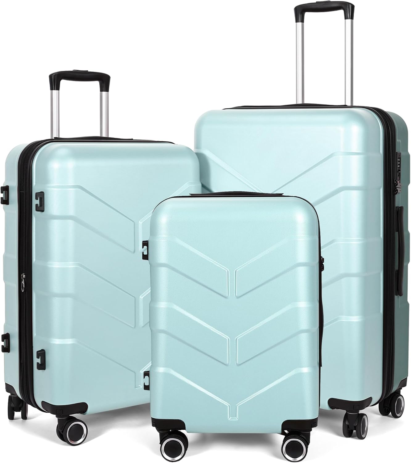 Luggage Sets 3 Piece with Spinner Wheel for Travel Convenience