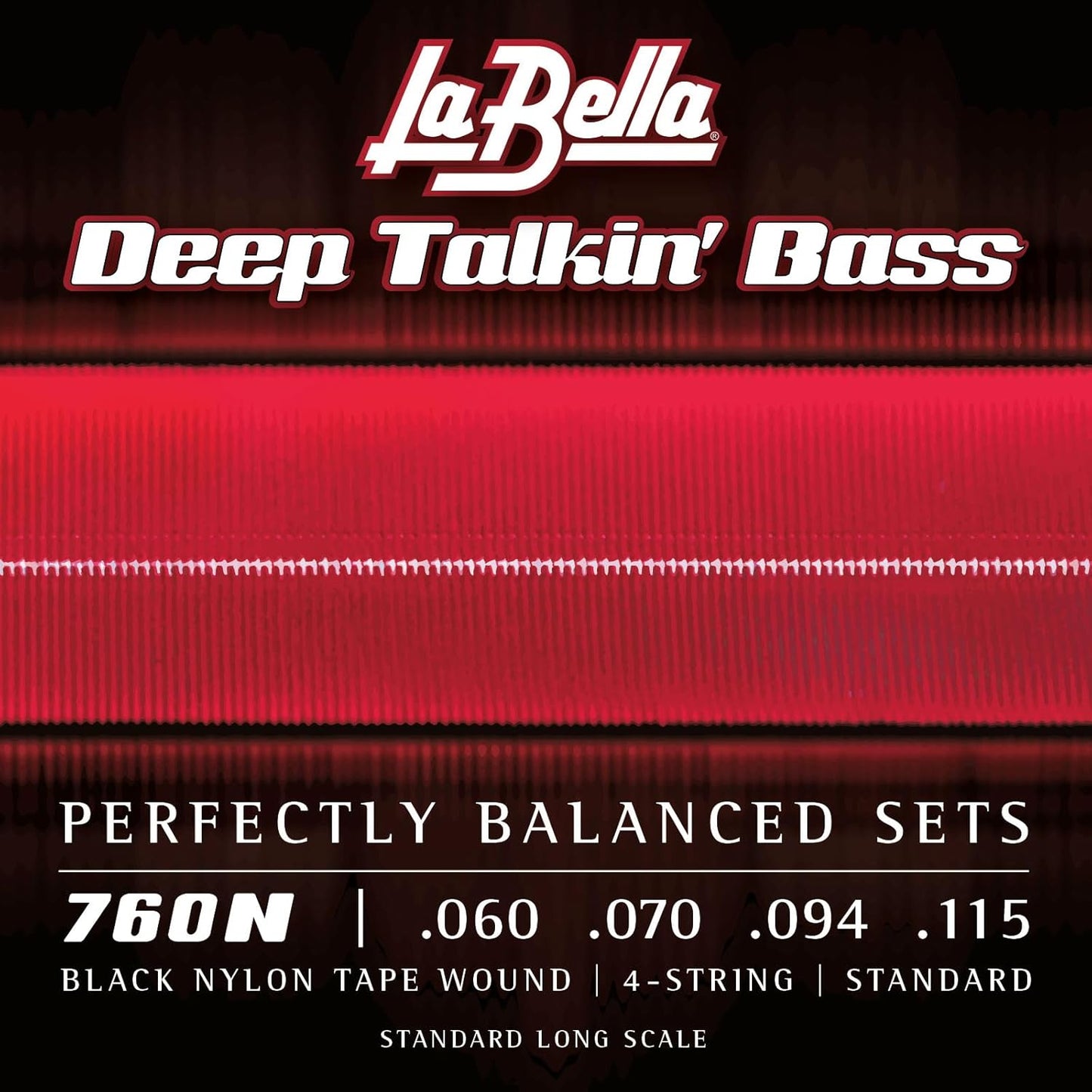 La Bella 760N Deep Talkin' Bass Black Nylon Tape Strings Review