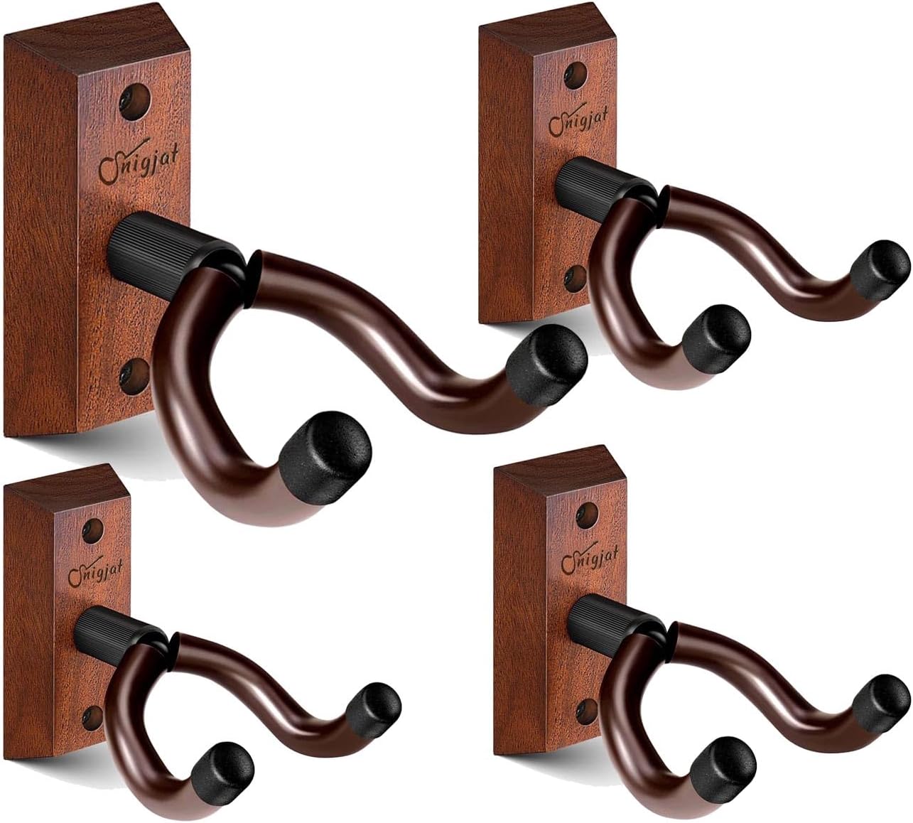 Rotatable V-Shaped Guitar Wall Mount - 4 Pack