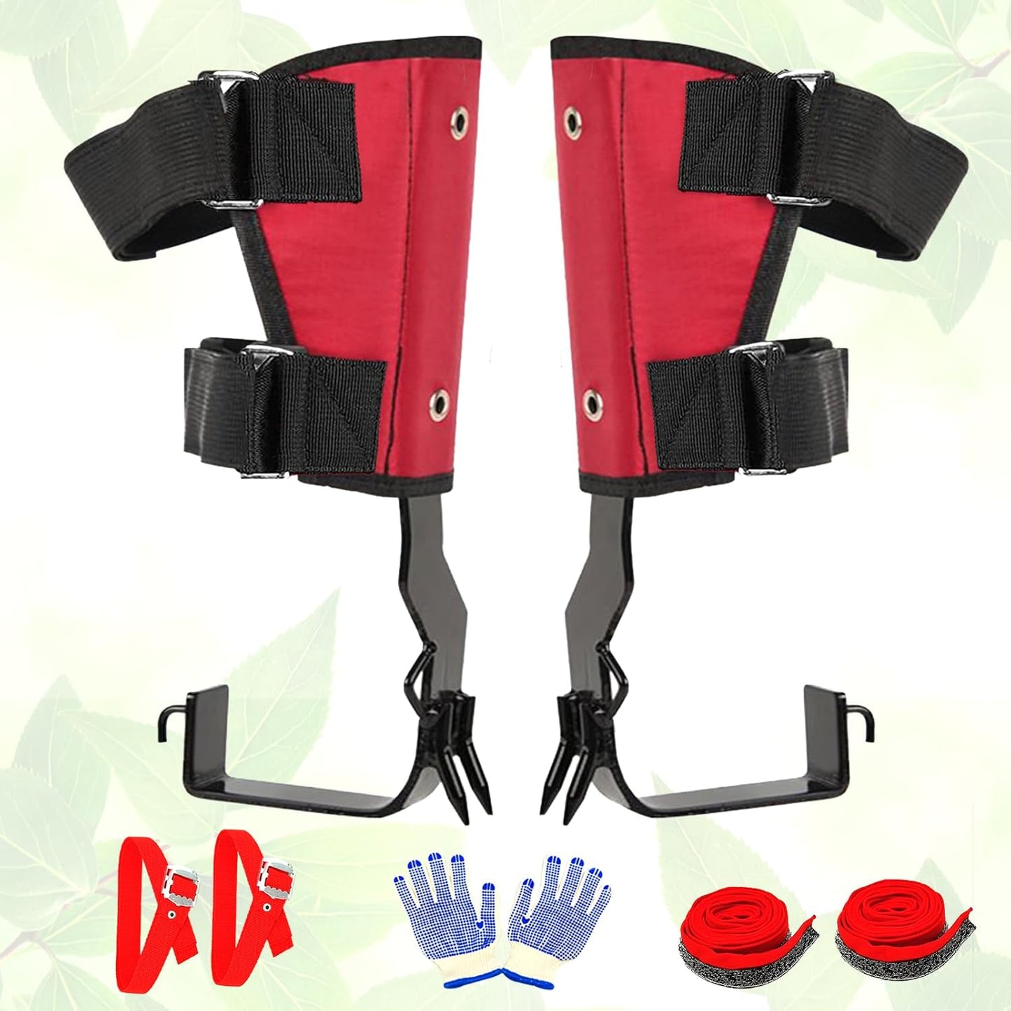 Ultra Grip Tree Climbing Spikes - Red