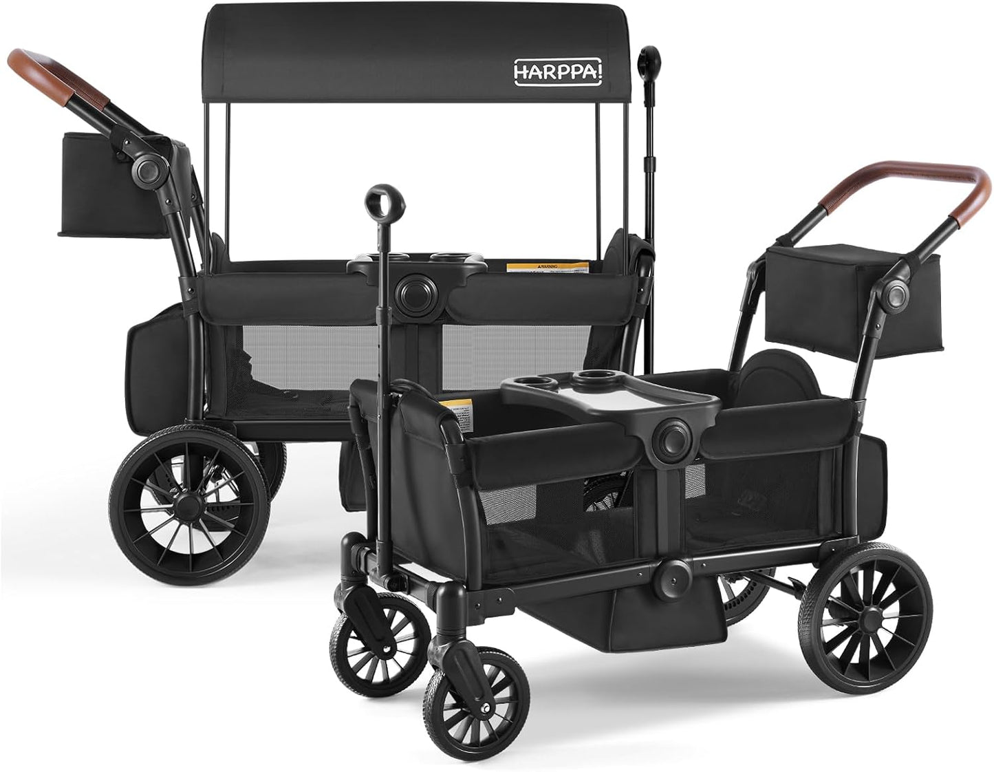 All-Terrain Wagon Stroller for 2 Kids - Foldable & Travel Friendly