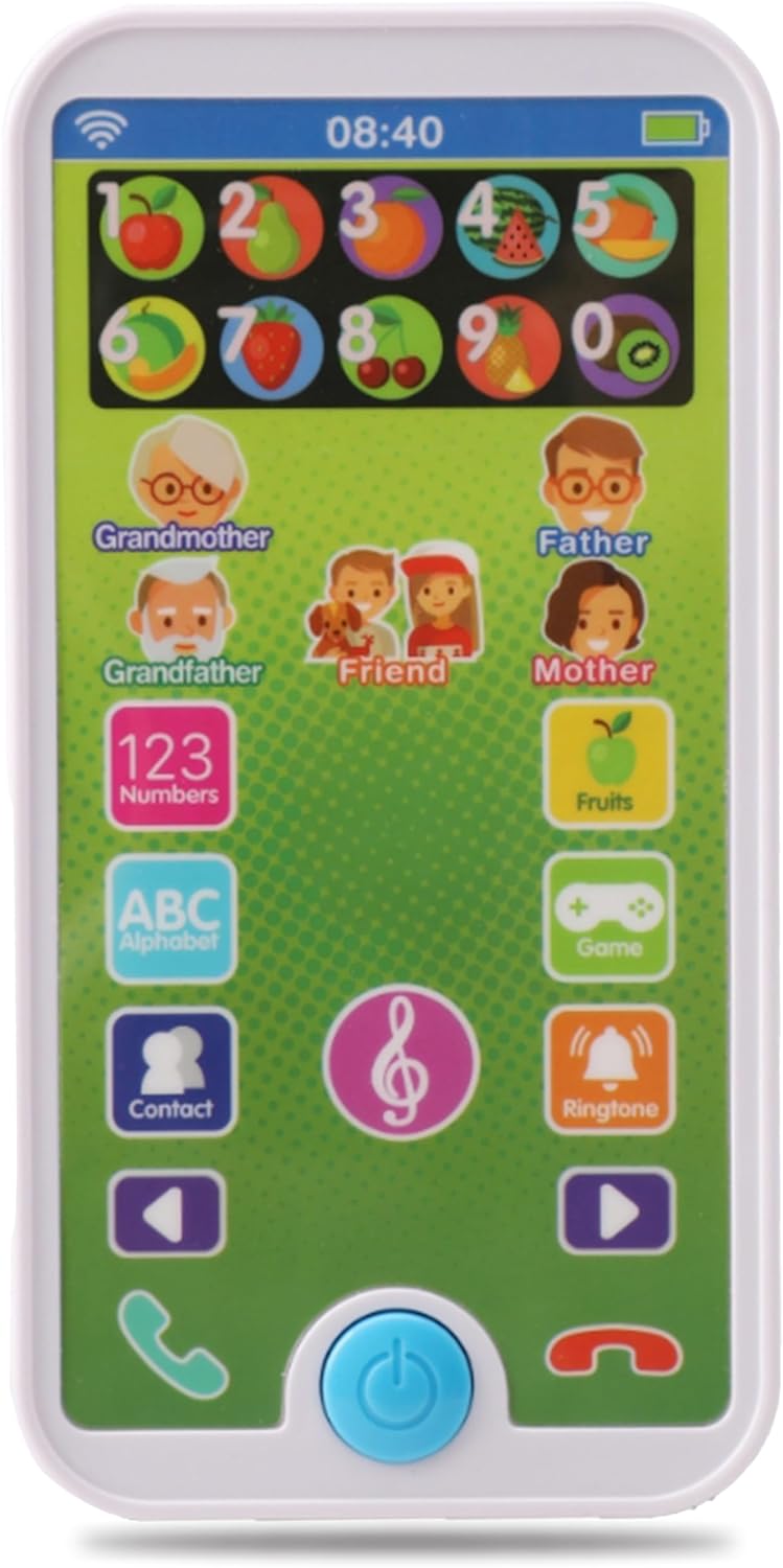 Skywin Kids Phone Toy (Blue) - Educational Toddler Play Phone