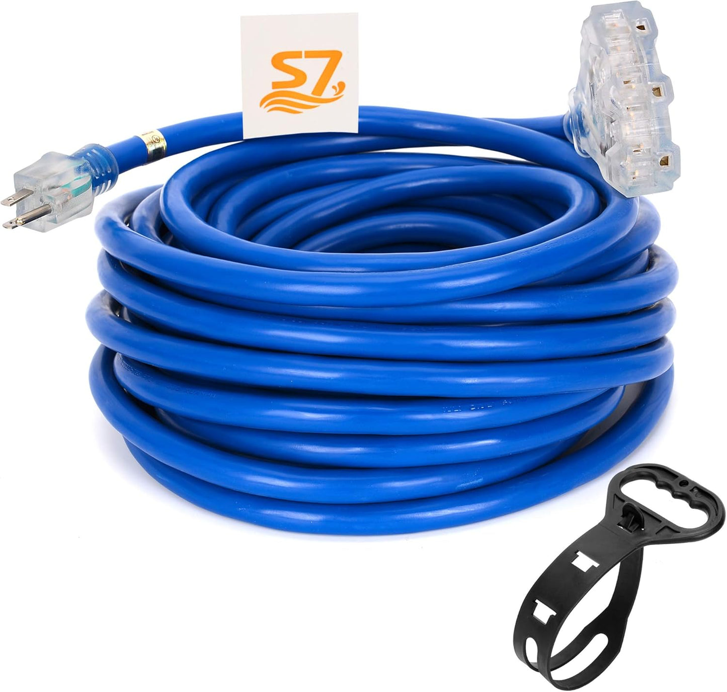 50ft Heavy Duty 10-Gauge Extension Cord for Indoor and Outdoor Use