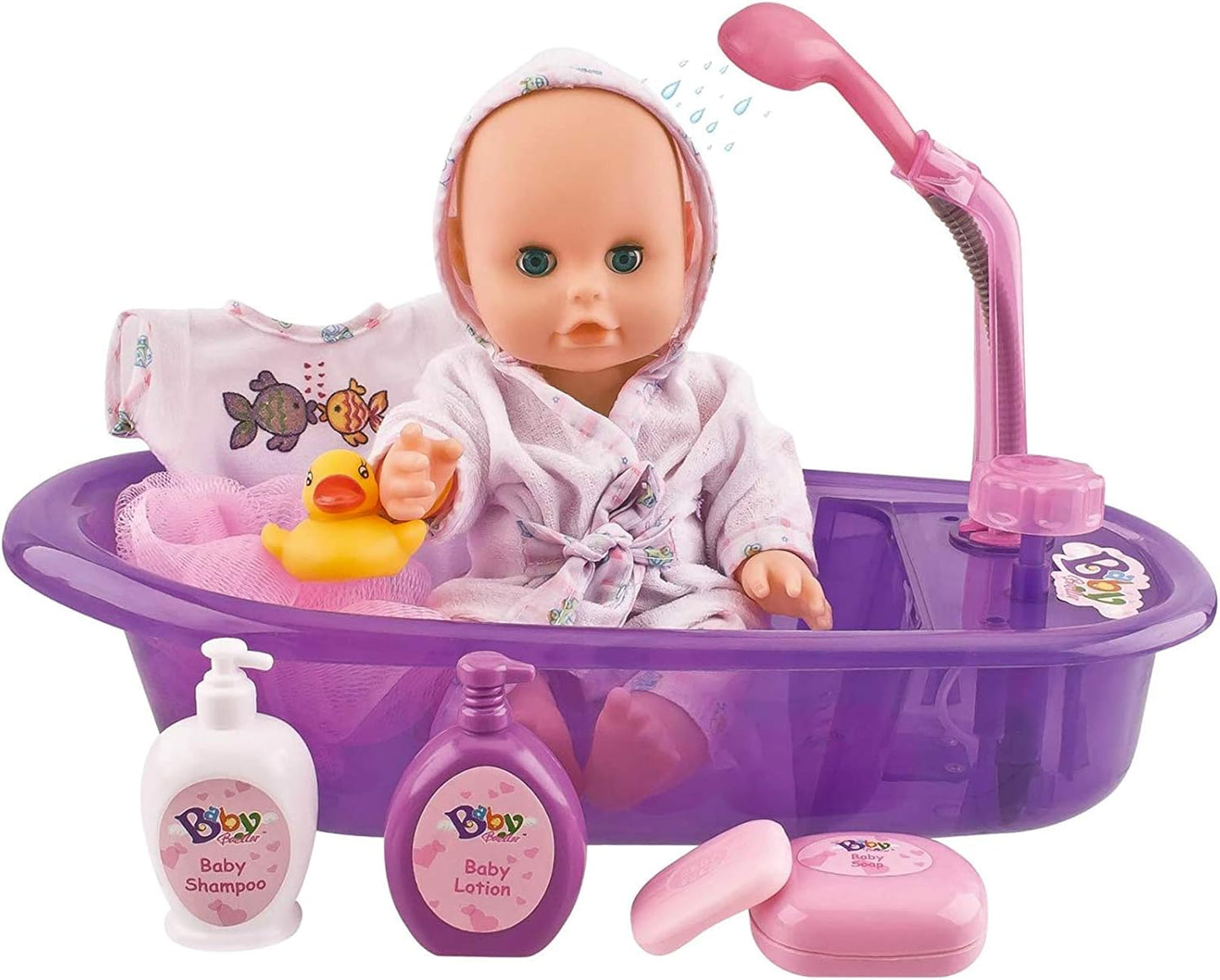 Liberty Imports Baby Bath Toys Set with Real Working Bathtub