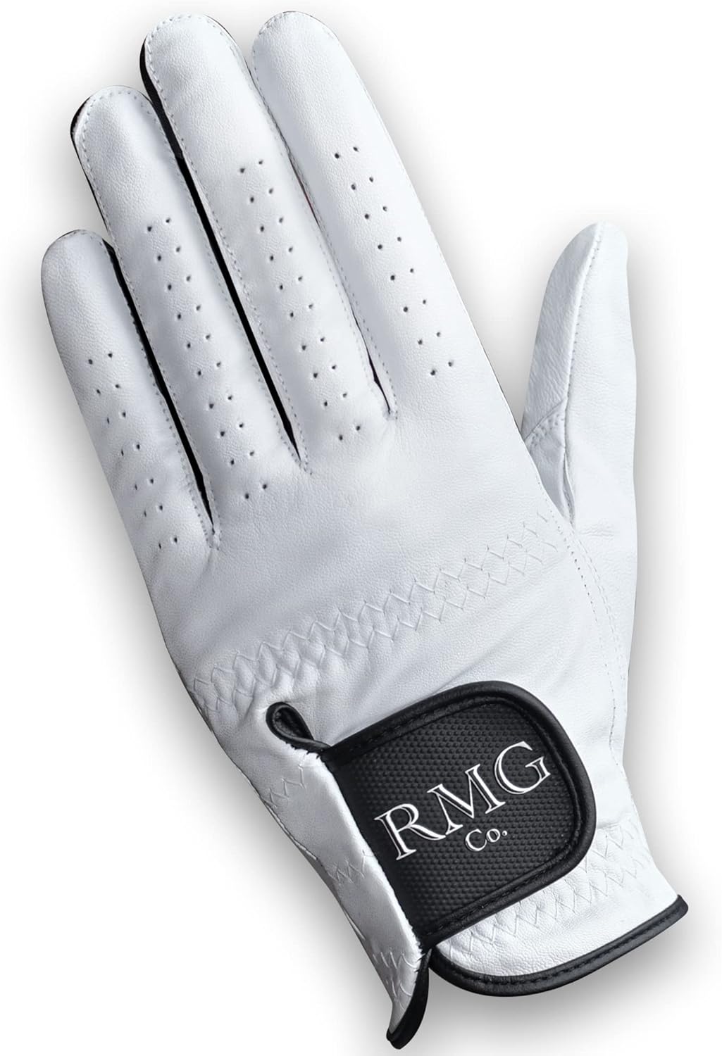 Men's Classic White Leather Golf Glove - Left/Right Hand