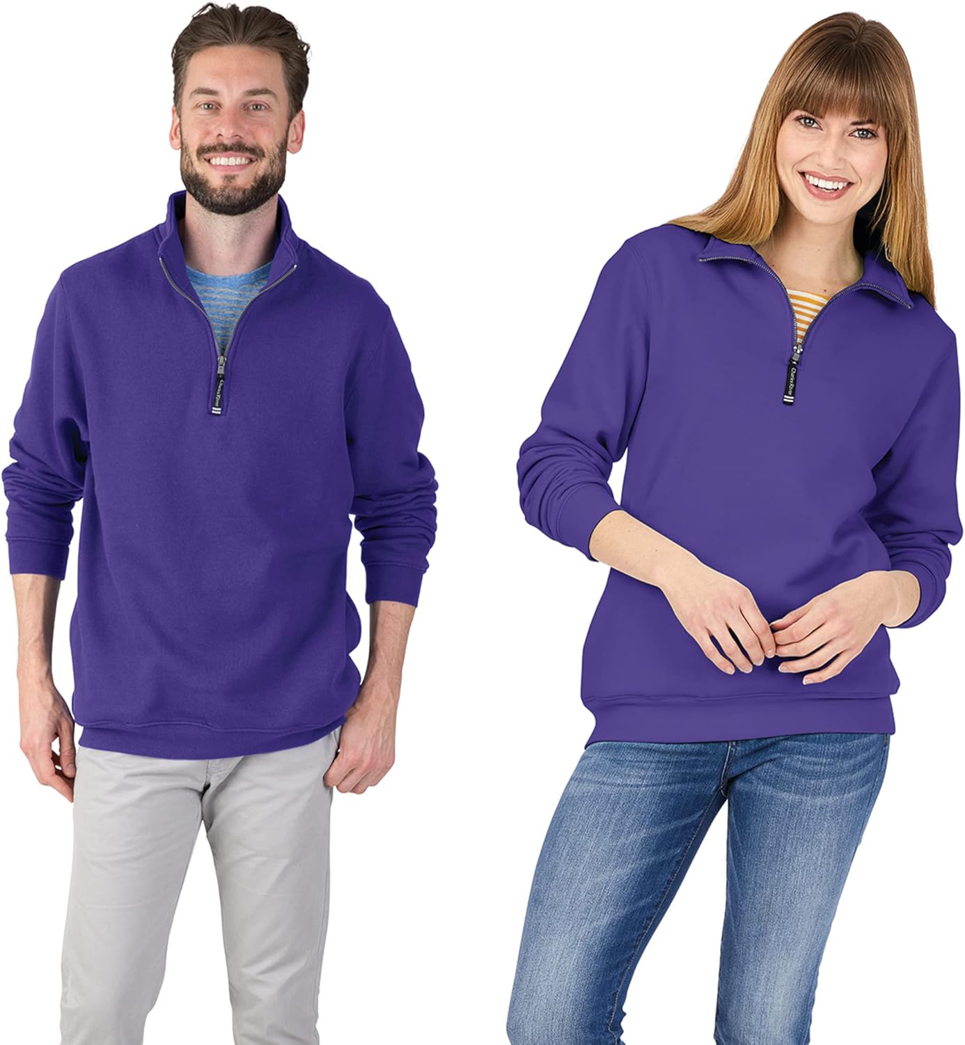 Charles River Apparel Men's Crosswind Quarter Zip Sweatshirt