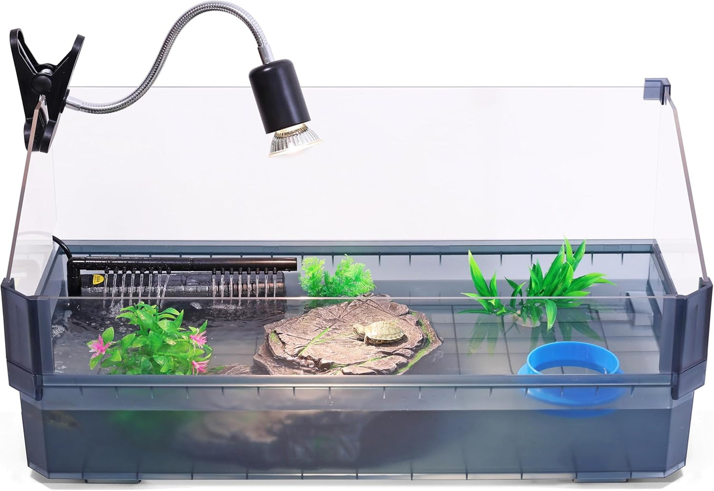Large Turtle Tank Kit for Aquatic Turtles with Complete Setup