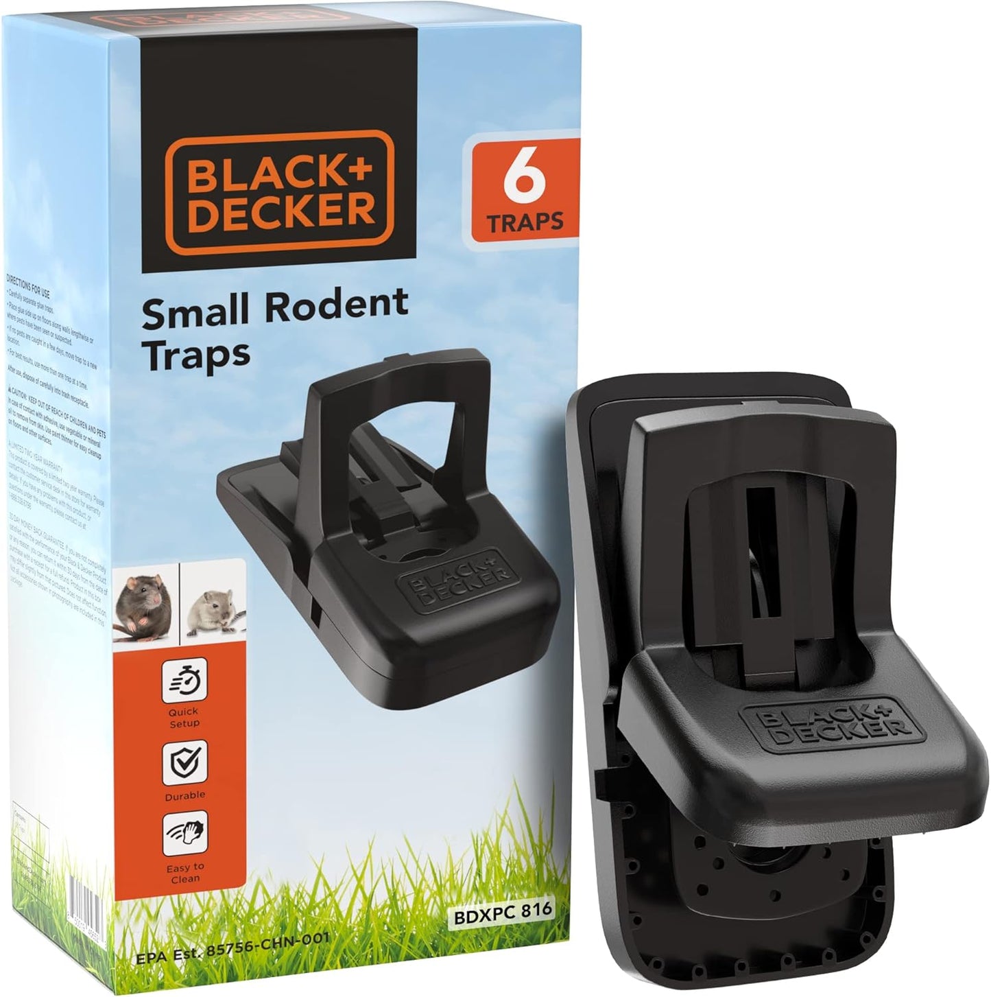 Instantly Kill Rodents - Touch Free Snap Trap