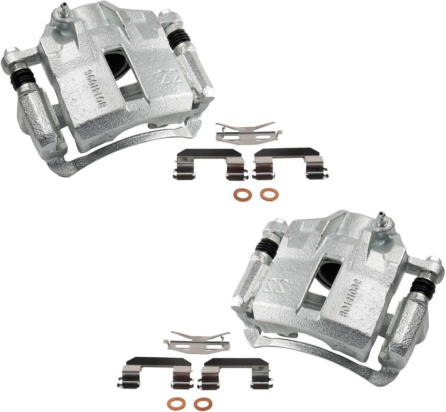TRQ Front Brake Caliper Set for 2002-2005 Hyundai Elantra