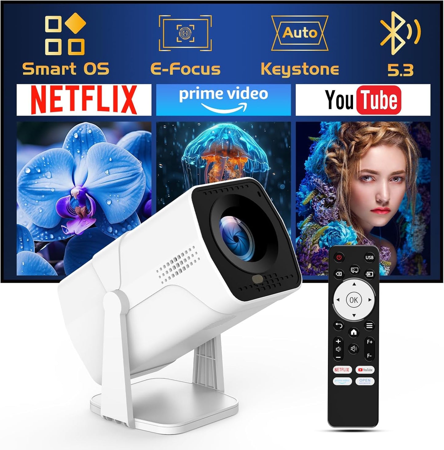 Immerse in Cinema Experience with TMY Smart Projector