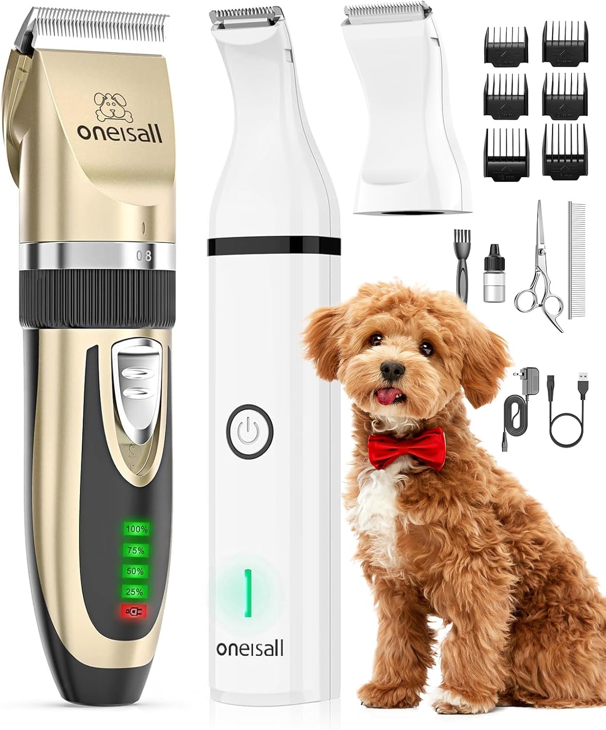 Dog Clippers and Paw Trimmer Kit for Easy Grooming at Home