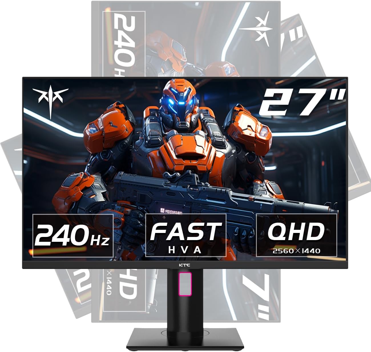 KTC 27 Inch 240Hz QHD Gaming Monitor - Ultra Fast & Versatile
