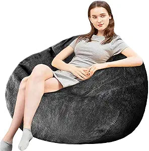 Bean Bag Chairs for Adults - Ultra Supportive Memory Foam Comfort