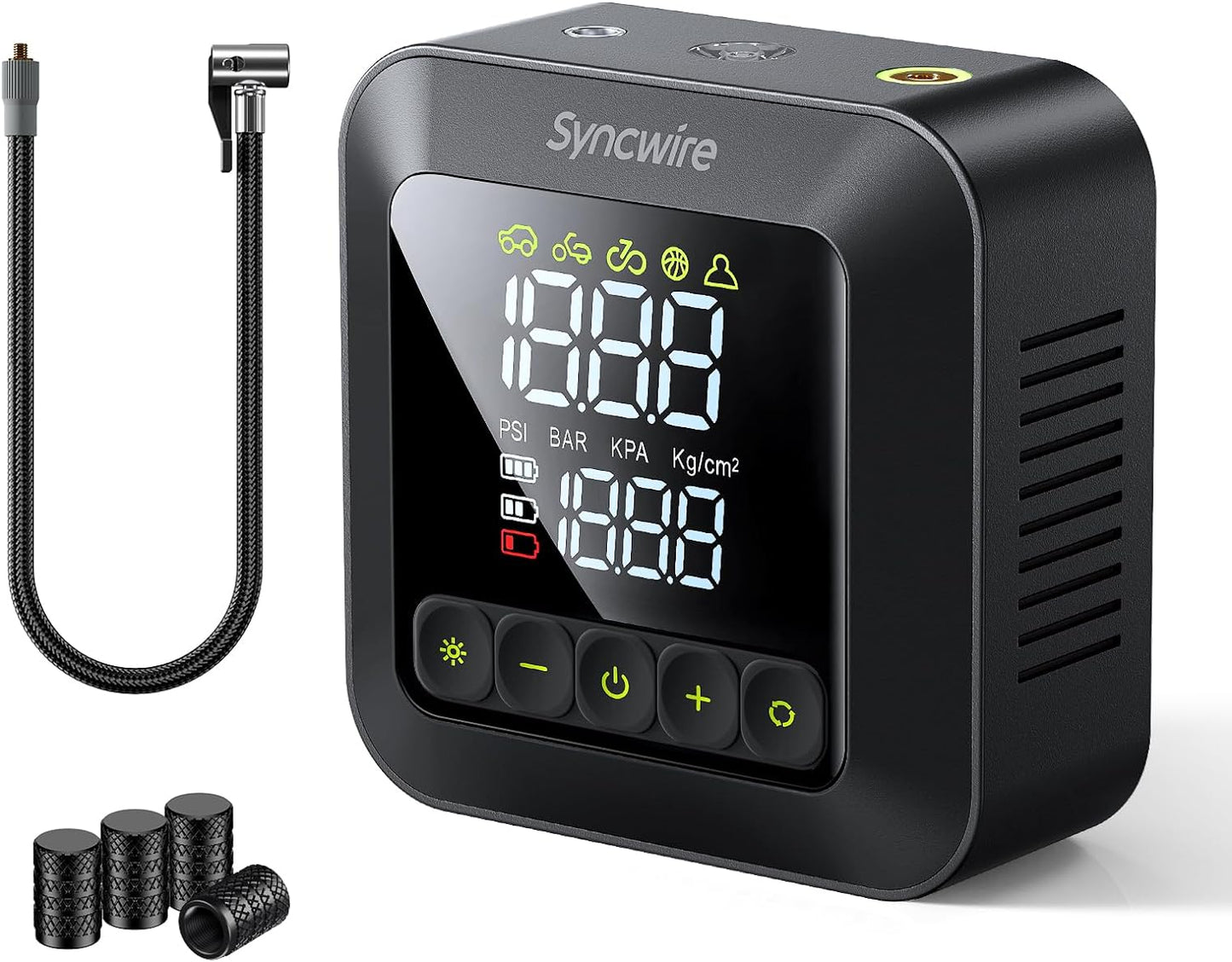 Syncwire Portable Air Compressor: 3X Faster Inflation