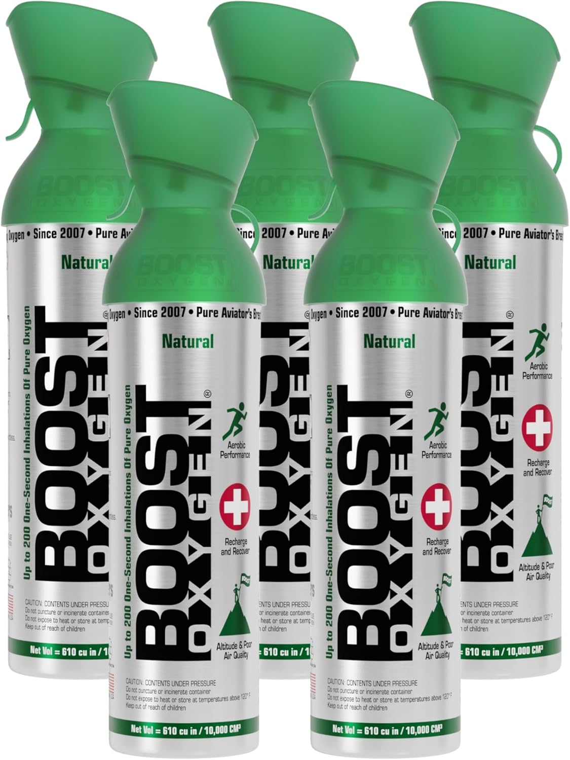 Boost Oxygen Large Natural 10L Canister for Aerobic Recovery