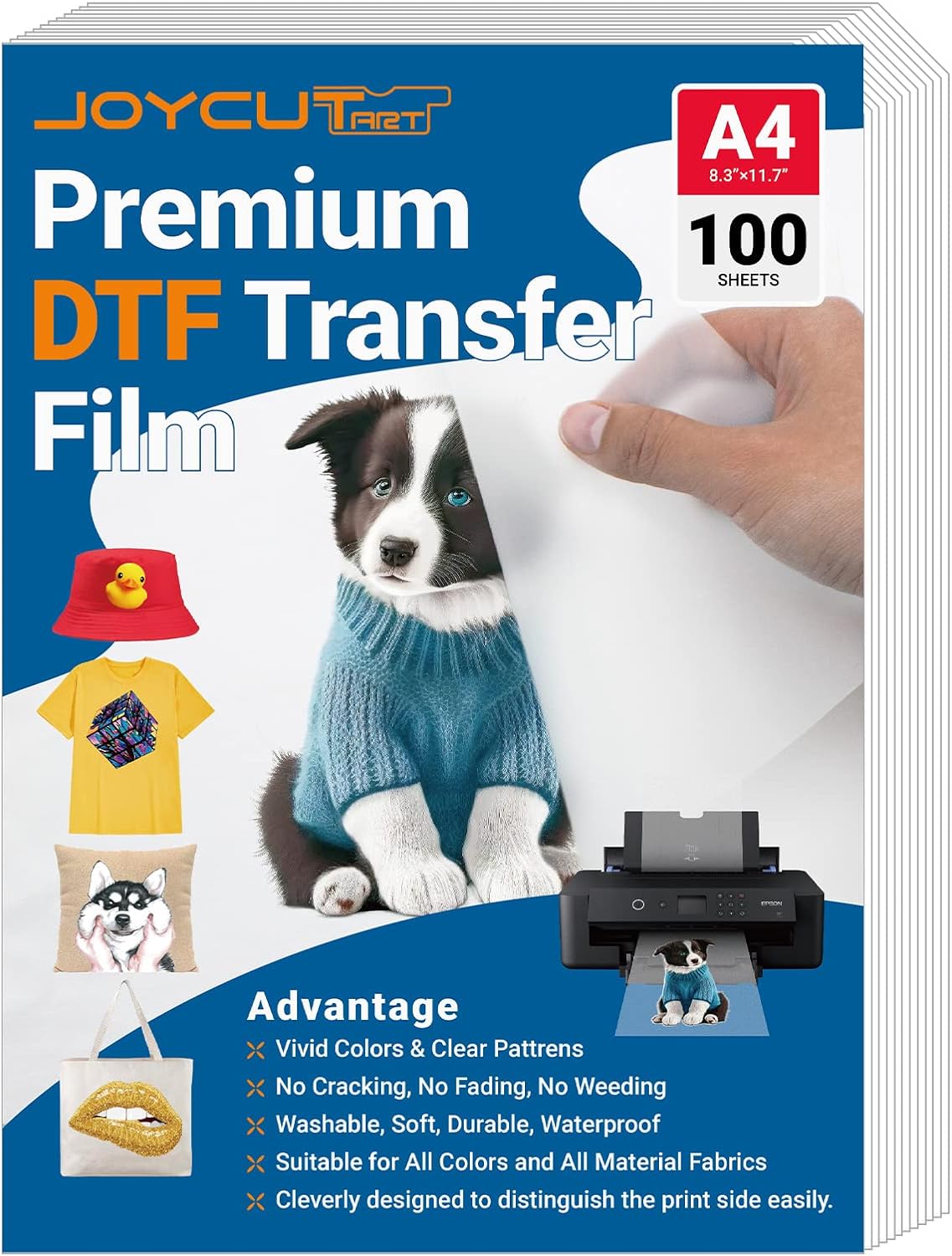 JOYCUT DTF Transfer Film - Double-Sided Matte Finish - Ideal for Sublimation & Inkjet Printers!