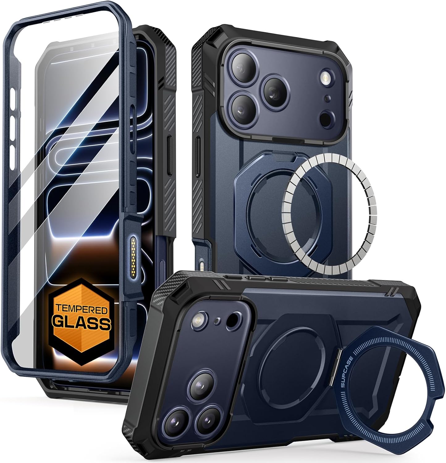 SUPCASE iPhone 17 Pro Case with Tempered Glass Screen Protector