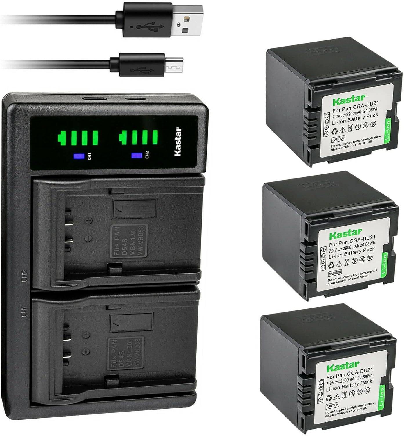 Kastar 3-Pack CGA-DU21 Battery and LTD2 USB Charger Review