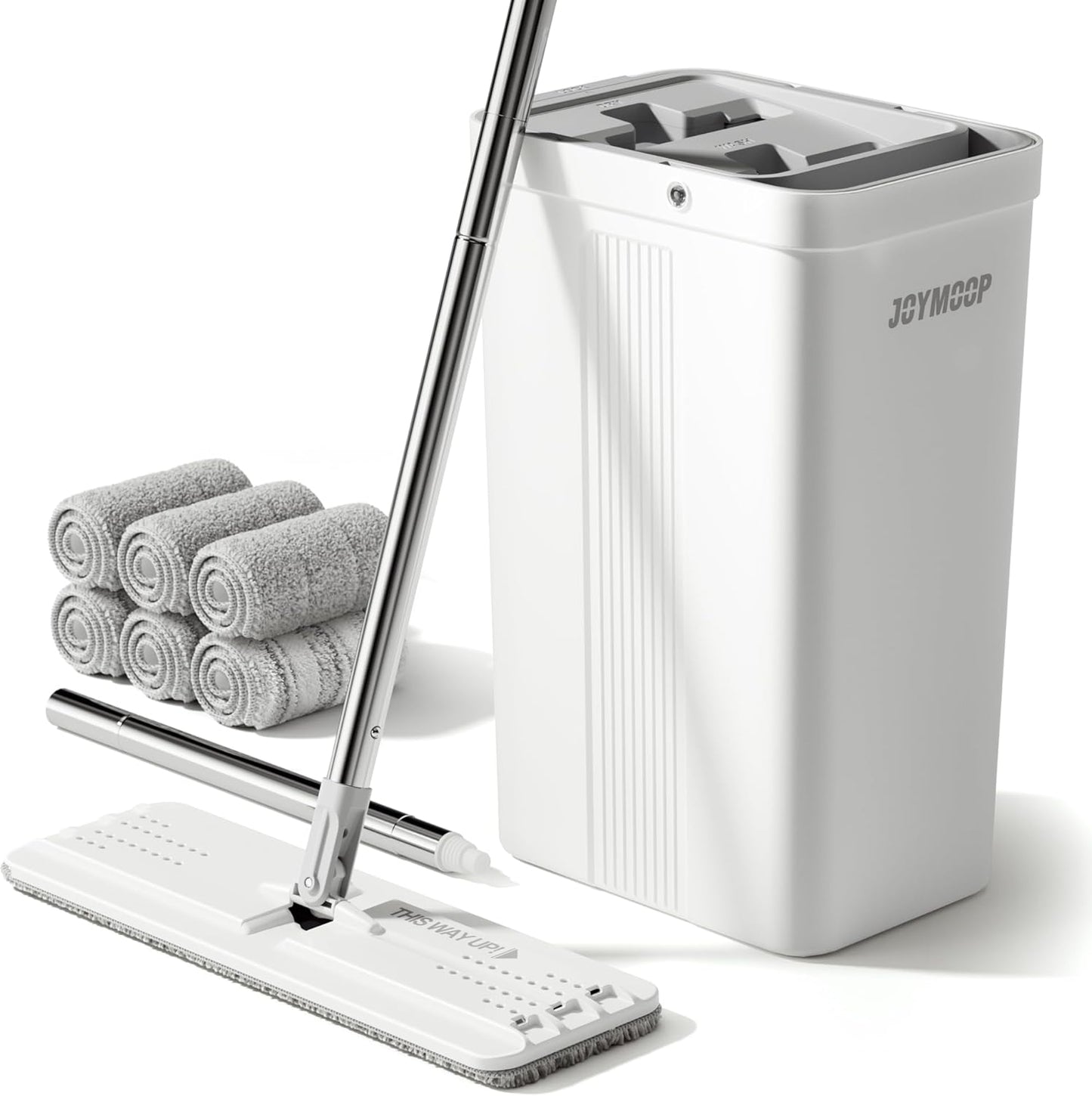 JOYMOOP Mop and Bucket Set for Efficient Floor Cleaning