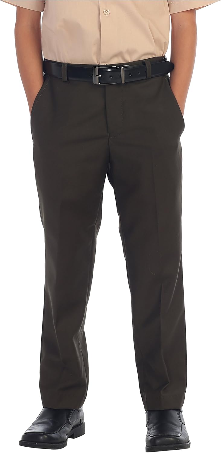 Gioberti Boys Flat Front Dress Pants for Comfort and Style