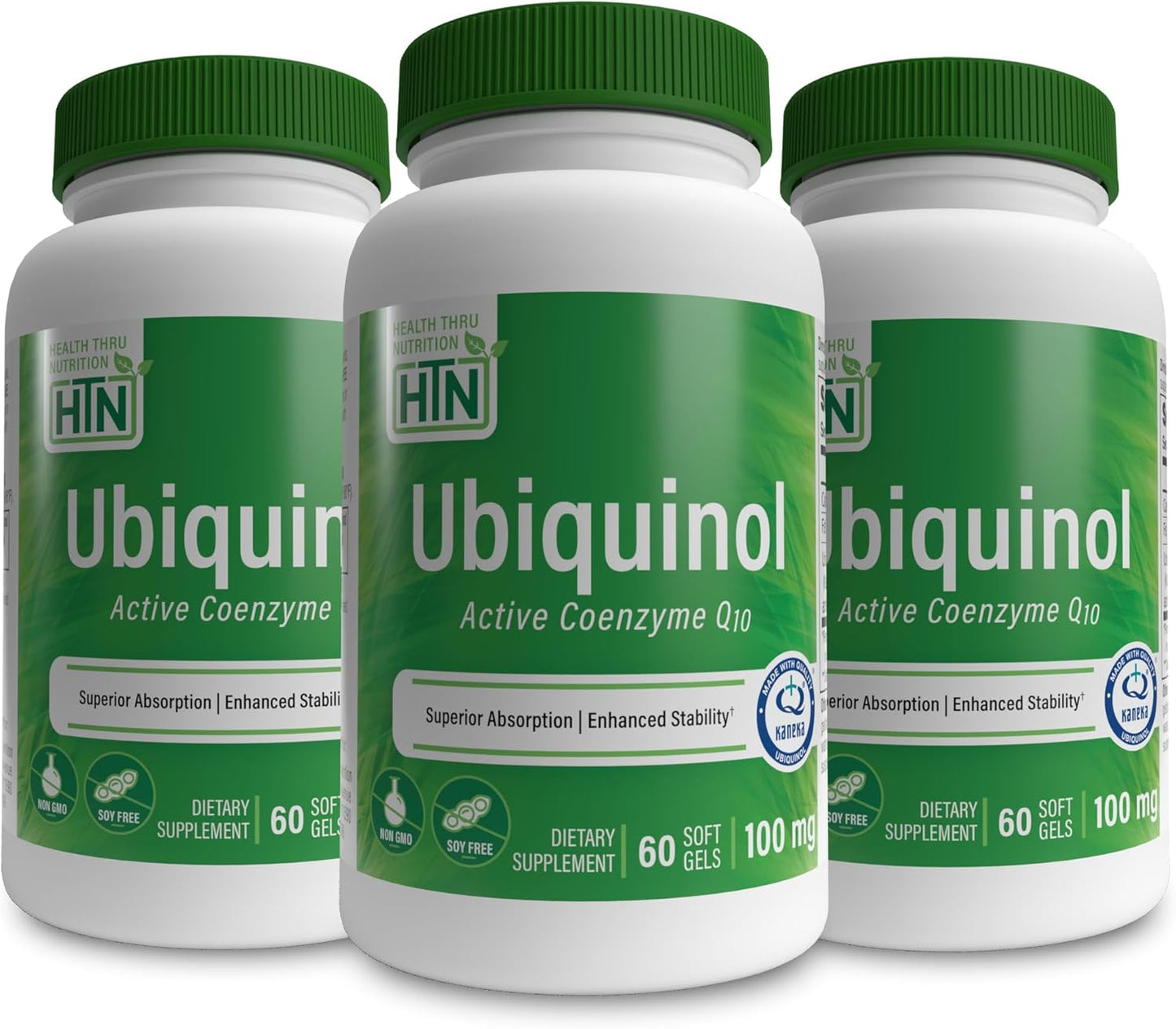 Ubiquinol 100mg by Health Thru Nutrition for Heart Health