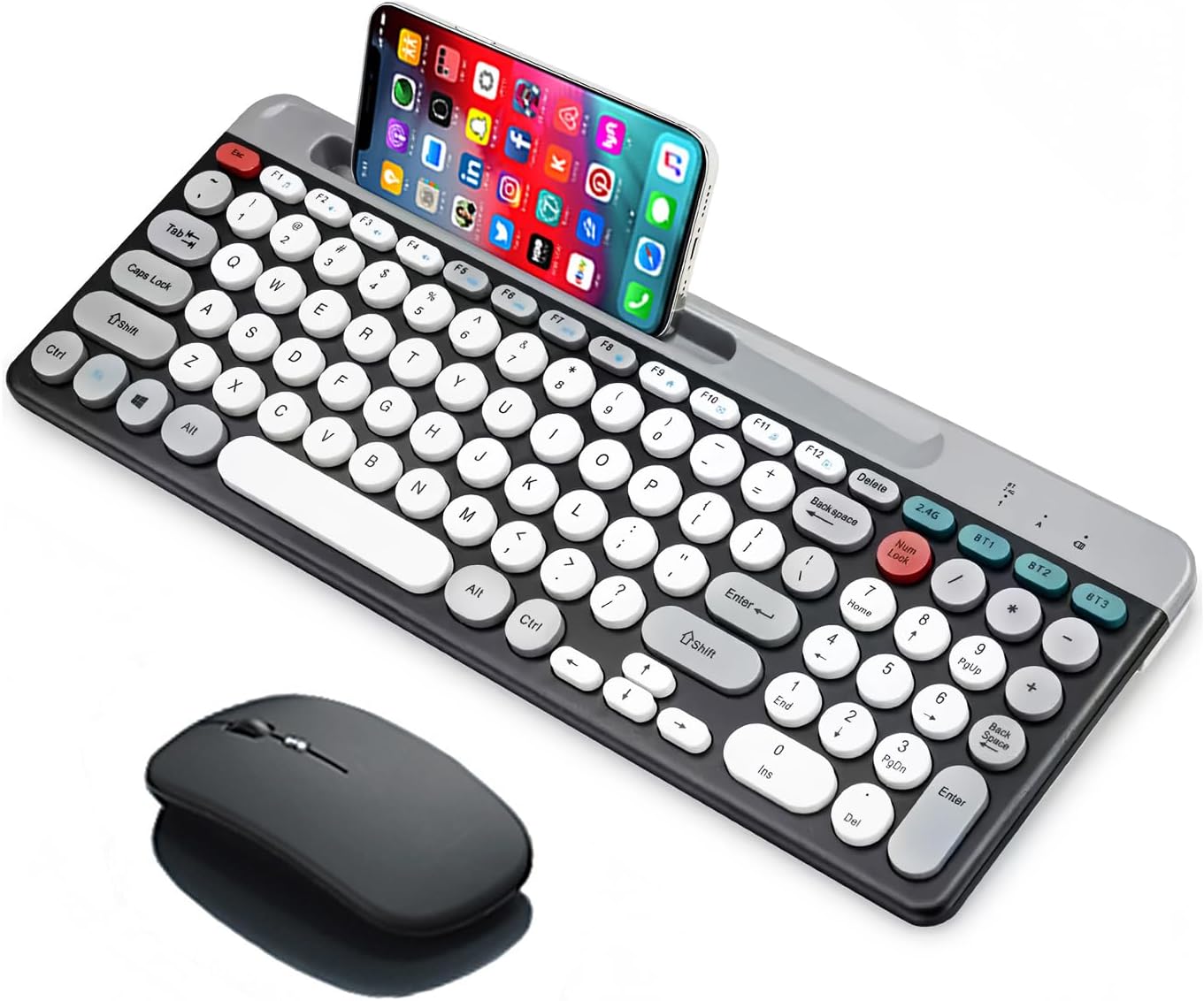 MuIti-Device Wireless Keyboard Mouse Combo - Fast Connectivity!