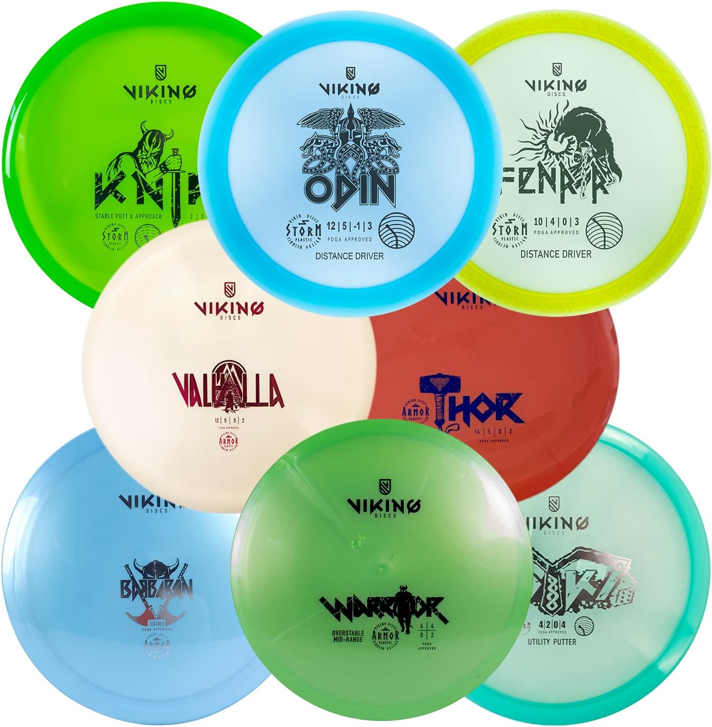 Ultimate Disc Golf Tournament Set - 8 Advanced Discs