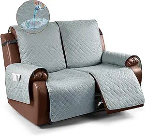 KinCam Waterproof Loveseat Recliner Cover for Pets and Kids