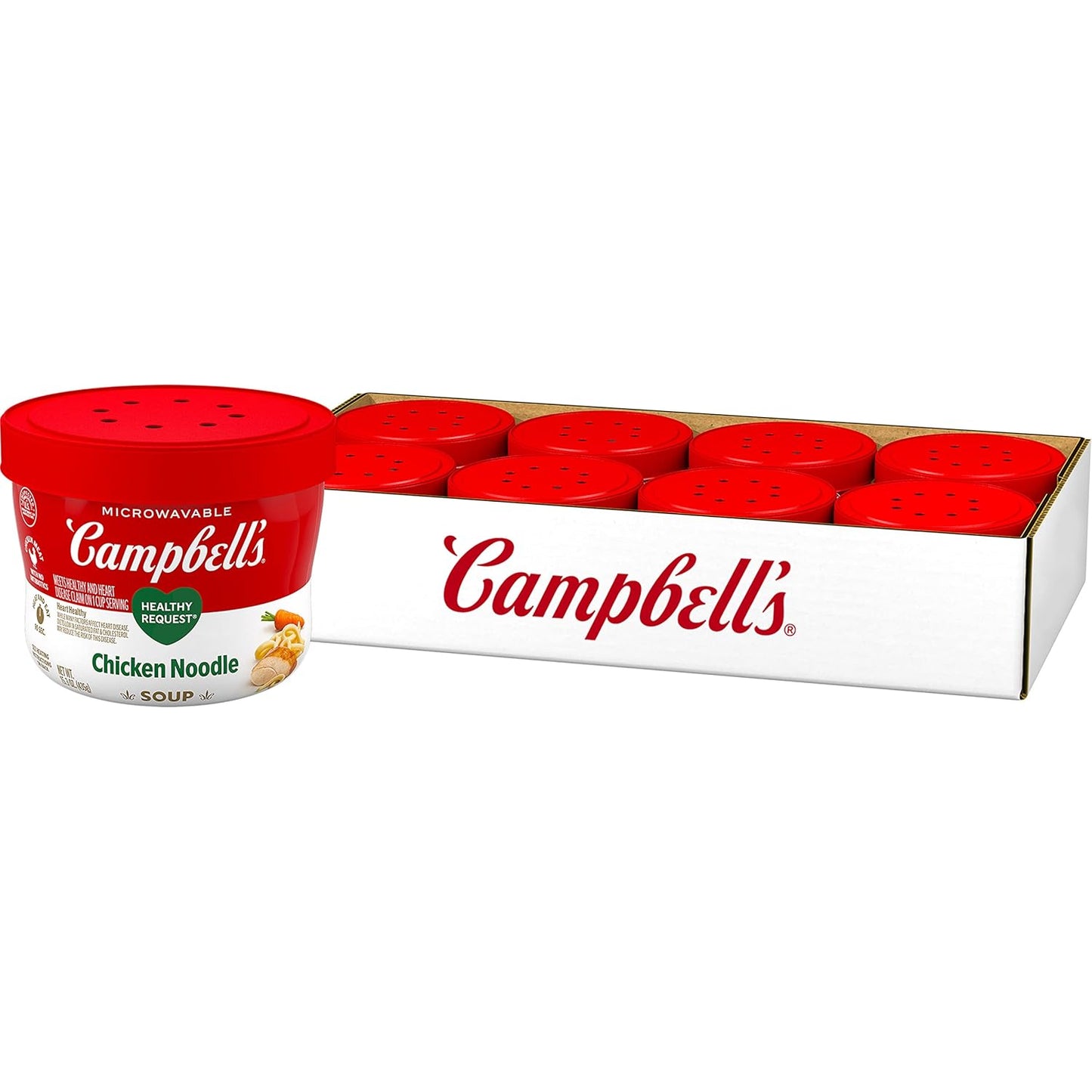 Campbell's Healthy Request Chicken Noodle Soup, 15.3 Oz Bowls