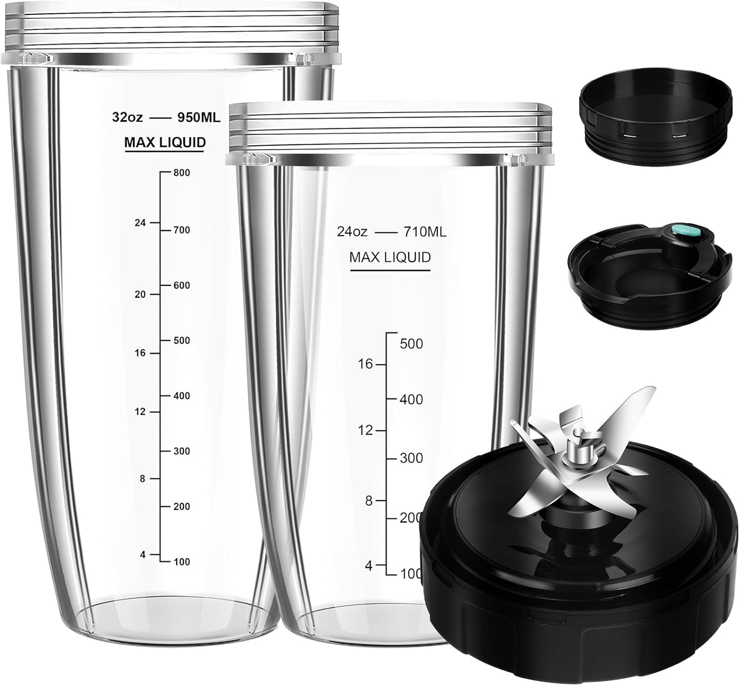 Ninja Blender Cups Replacement Set - Perfect Fit & Easy Use!