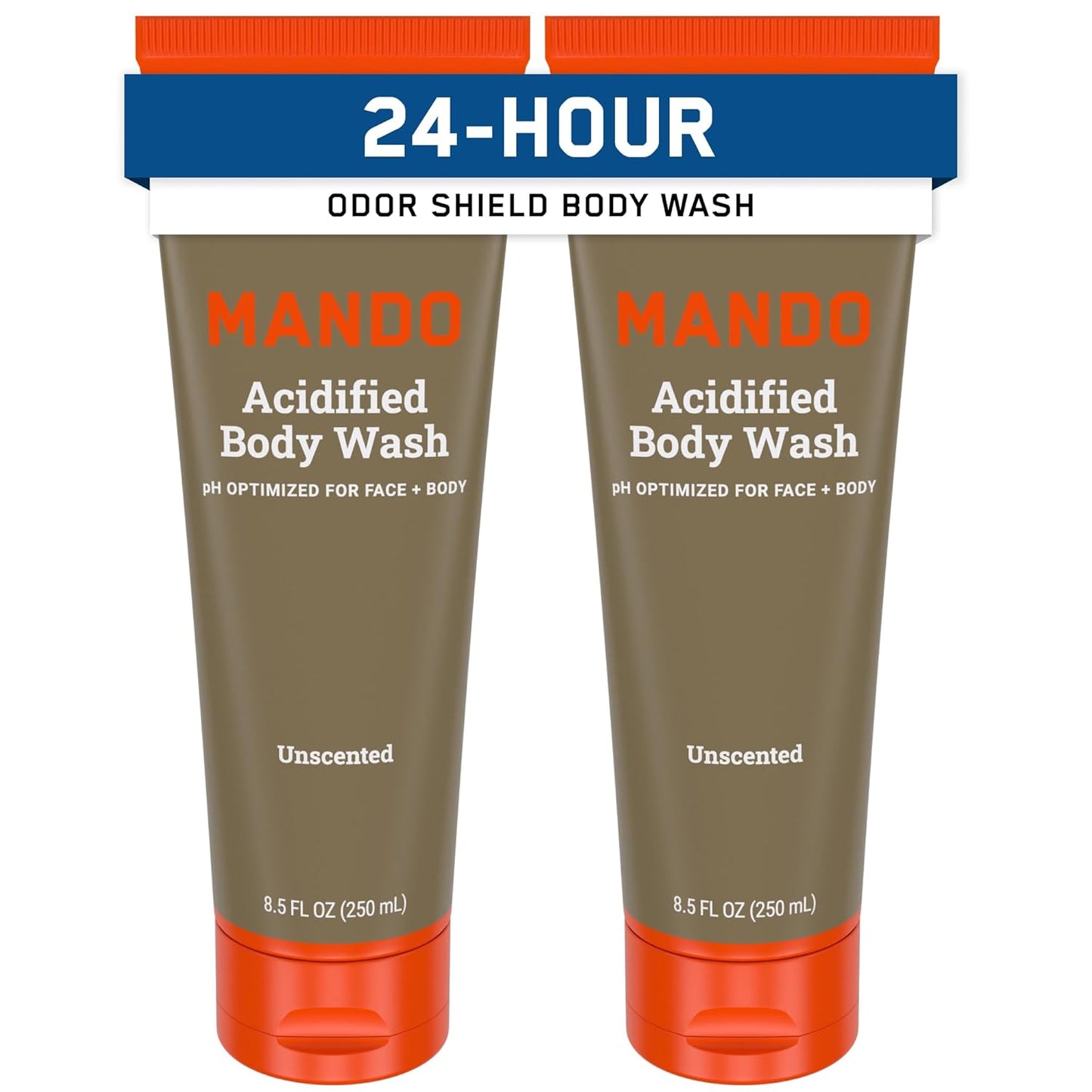 Mando Odor Shield Body Wash for 24 Hour Odor Control