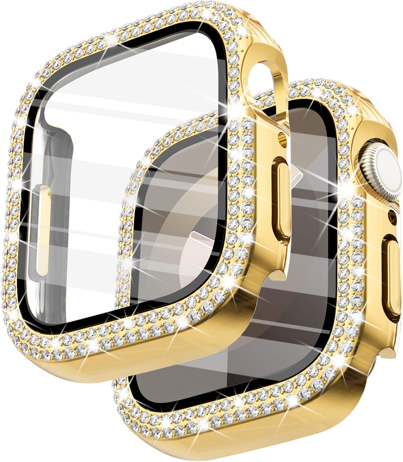 Sparkle & Shield: Surace Diamond 45mm Apple Watch Case