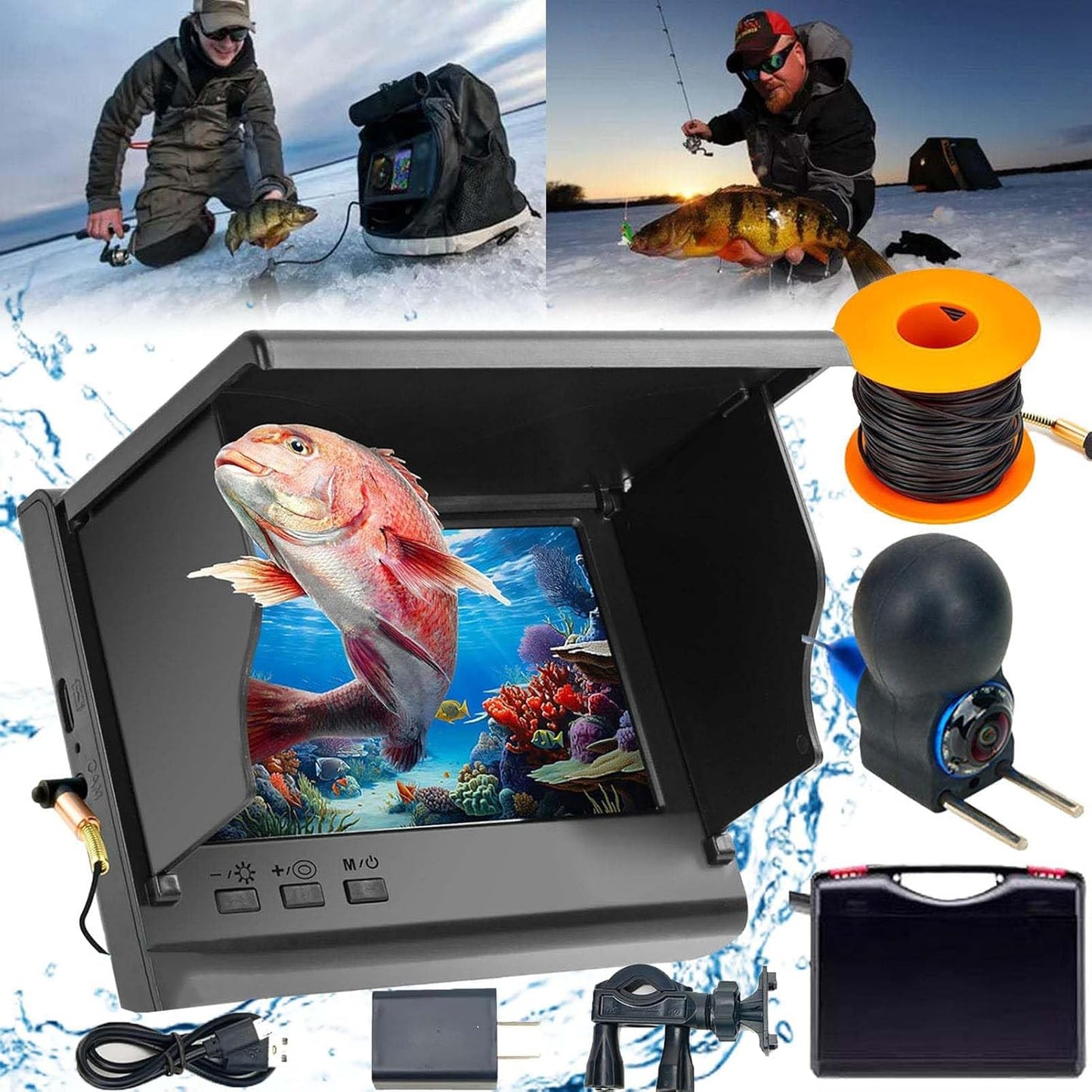 4k Underwater Fishing Camera with Night Vision